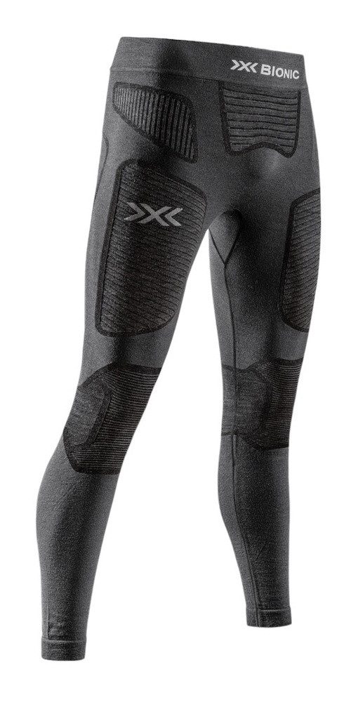 X-Bionic Funktionsunterhose Unterziehhose Symbio Merino Pant (Merinowolle) lang Unterwäsche grau