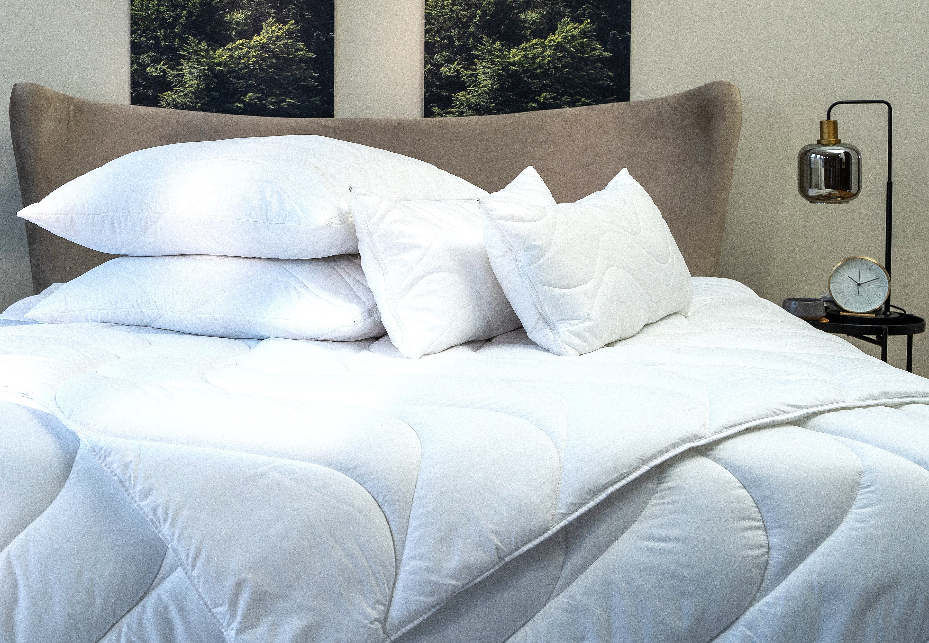 BEFA CARE Microfaserkissen mit Aloe Vera, Füllung: Mikrofaser, Bezug: Mikrofaser mit Aloe Vera, Seitenschläfer, Rückenschläfer, Bauchschläfer, Spar-Set, 1tlg, Made in Germany – Schlafkomfort für Allergiker – Mikrofaser Kissen