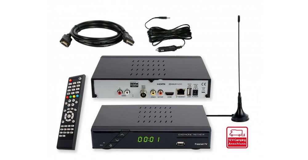 Sky Vision »SETONE EasyOne 740 HD DVBT2 Receiver inkl. 3« DVBT2 HD