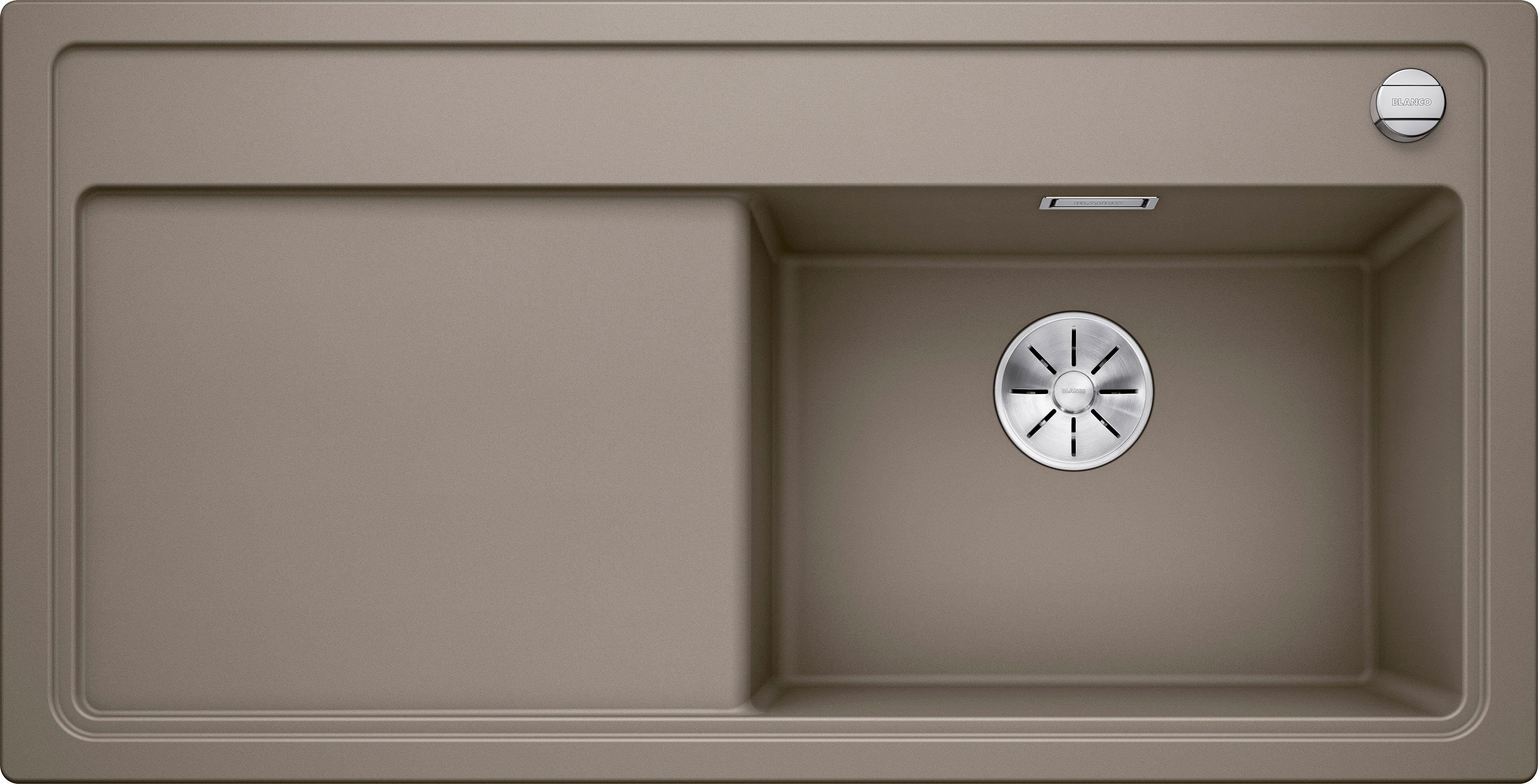 Blanco Küchenspüle ZENAR XL 6 S, rechteckig, 100/51 cm, (Set), Mit Ablauffernbedienung