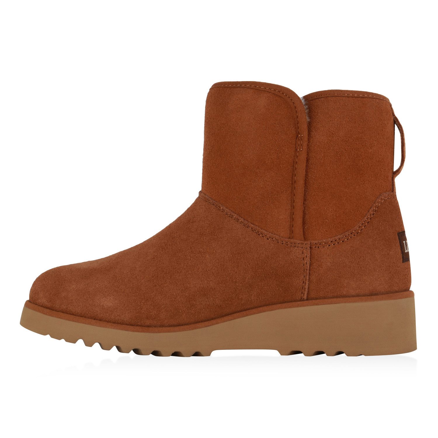 VAN HILL 836210 Schlupfboots Damen Schlupfstiefeletten Warm Gefütterte Keil günstig online kaufen