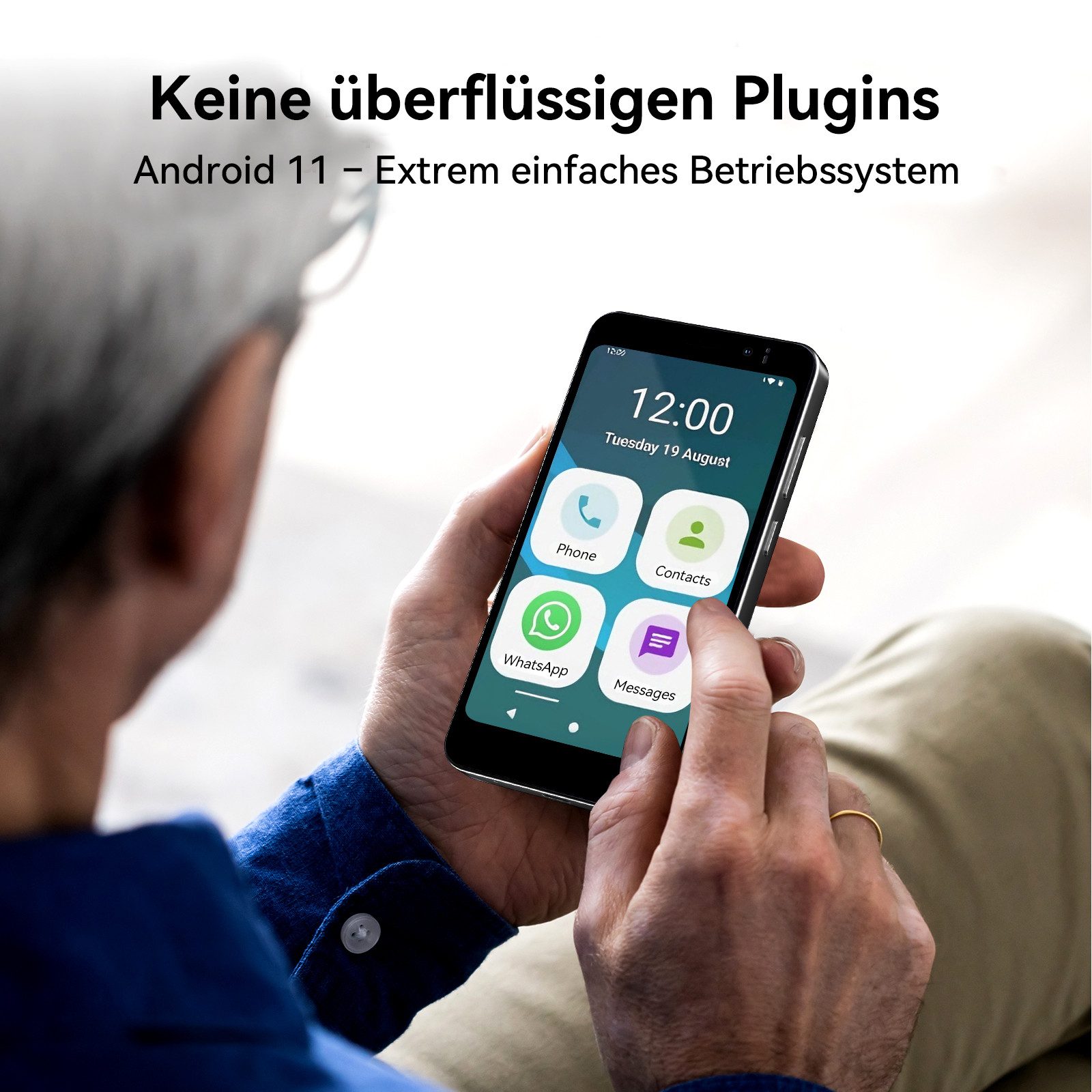 blackview NOTE 10 Kleinhandy Ohne Vertrag 5 Zoll, 9GB+32GB, Face ID Smartphone (5 Zoll, 32 GB Speicherplatz, 4G Dual SIM, Face ID, Bluetooth, Augenschutz, Für Senioren und Kinder)