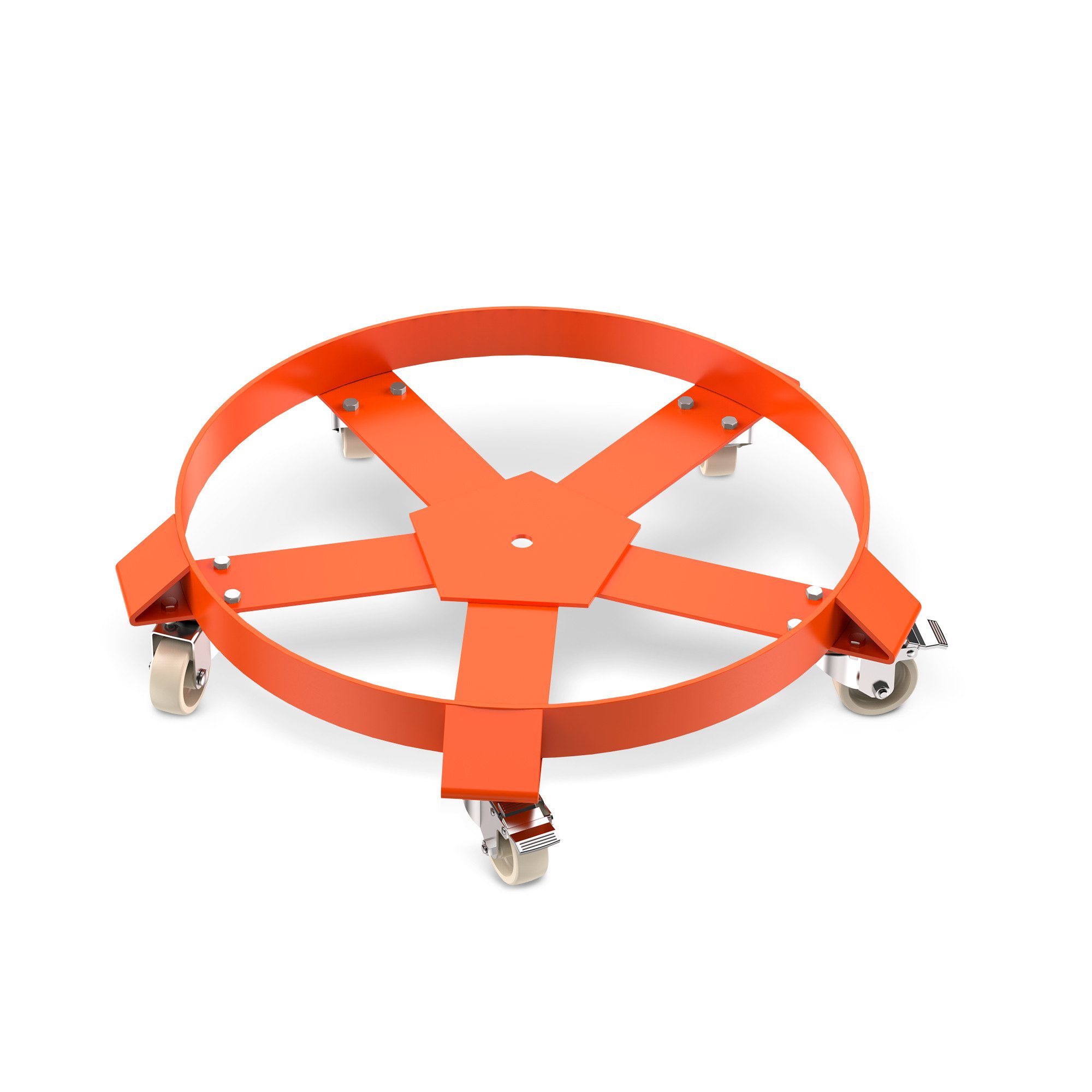 GarveeMore Transportroller, (Packung, 1-St., 5 Lenkrollen, kippsicherer), Handwagen für den Fasstransport im Lager