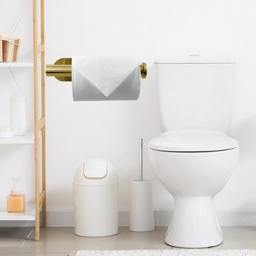 HYTIREBY Toilettenpapierhalter Selbstklebend, Premium Verdickter SUS304 Edelstahl Rostfreier (1-St), Toilettenpapierhalter Ohne Bohren Geeignet