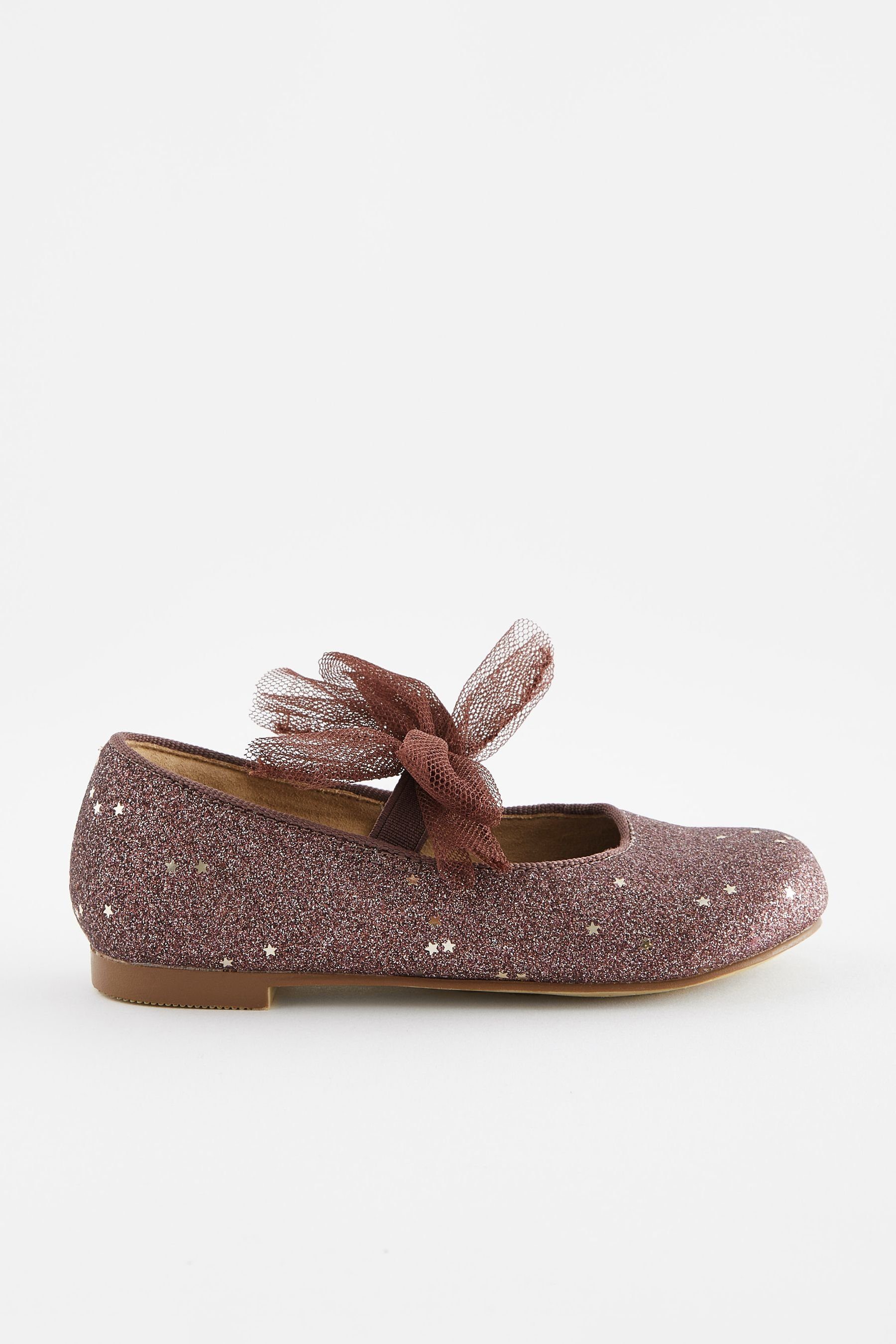 Next Festliche Mary-Jane-Schuhe mit Schleife T-Strap-Sandale (1-tlg) Fig Pink