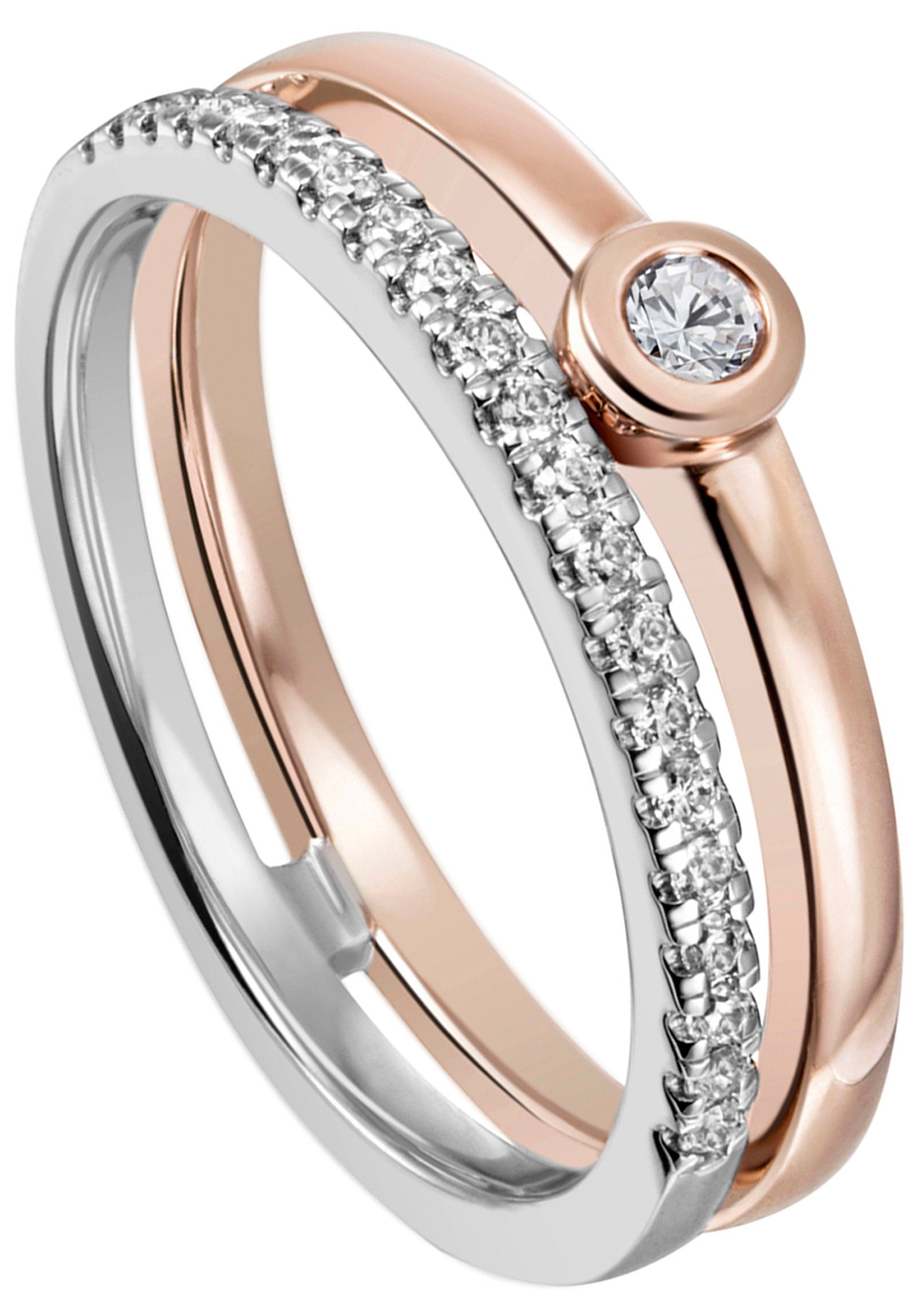 JOBO Fingerring Ring mit 22 Diamanten, günstig online kaufen