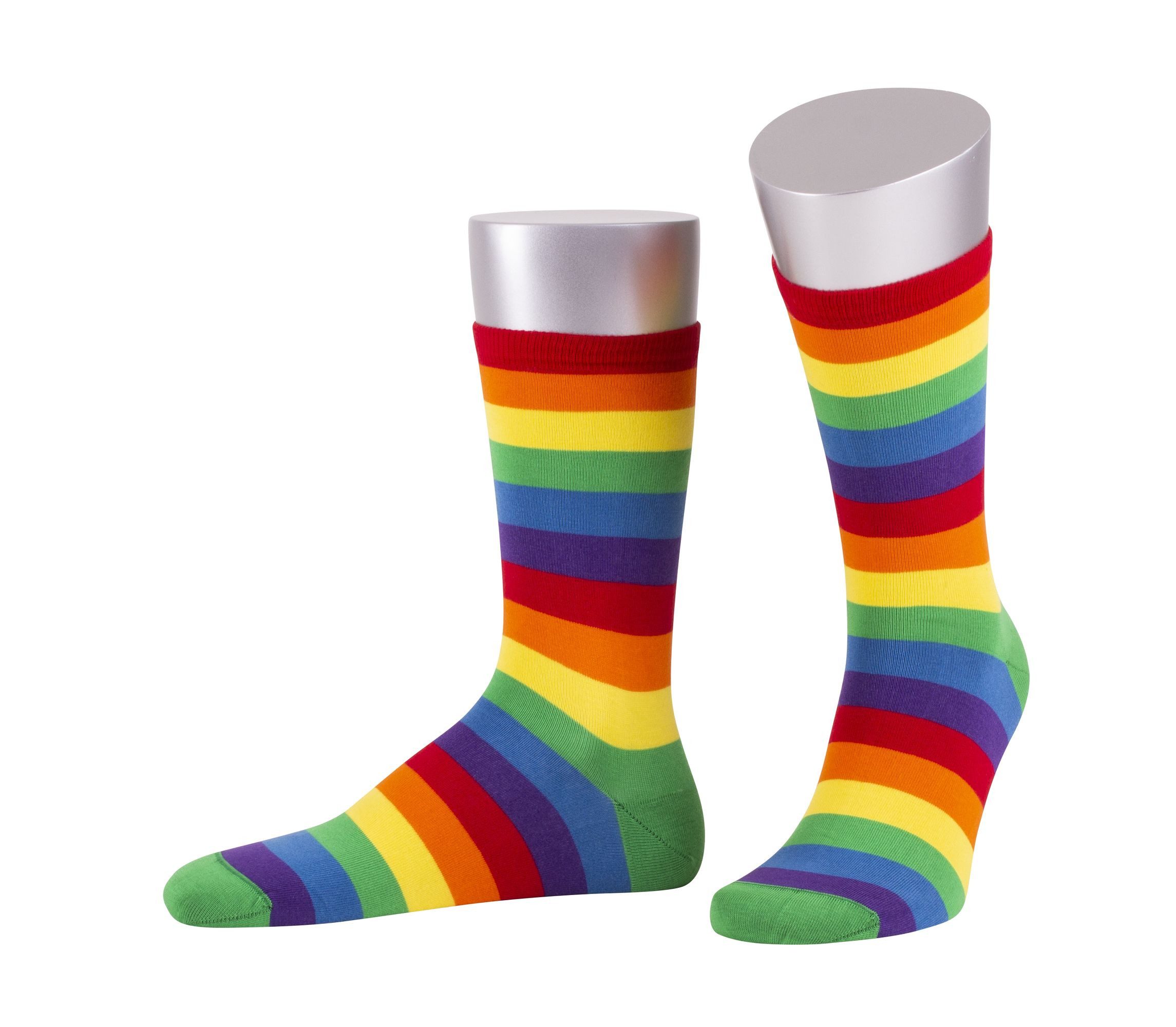 JD J. Dirks Socken CL23S Regenbogen-Socken aus Bio-Baumwolle