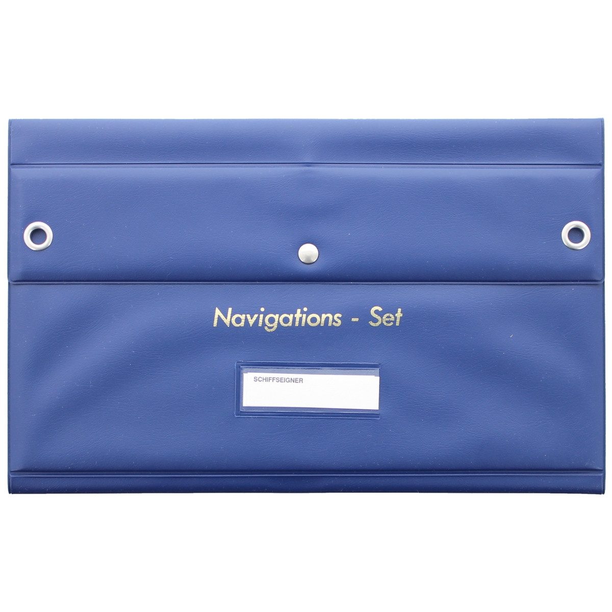 Geodreieck Navigations-Bestecktasche leer blau