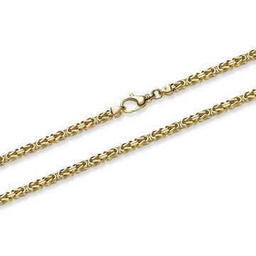 HOPLO Goldarmband Goldkette Königskette Länge 21cm - Breite 3,0mm - 585-14 Karat Gold