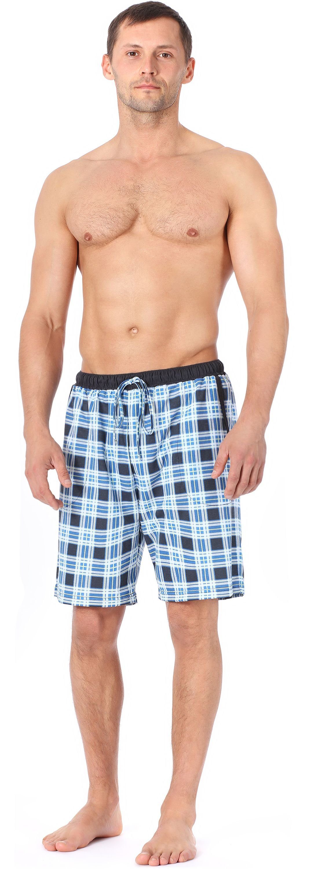 Bund Schlafanzughose TI30-114 Timone Herren Karierrt7 (1-tlg) elastischer Pyjamashorts Kurz (9632301)