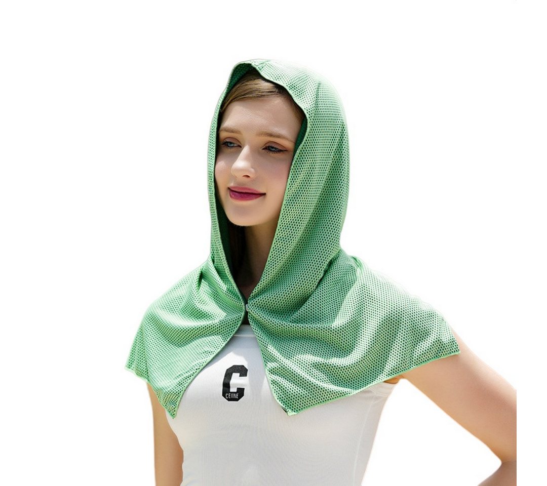nsihing Sporthandtuch Kühlendes Hoodie-Handtuch Frauen Männer, Mikrofaser-Handtuchwickel, (2-St), Hält den Kopf kühl, Sport, Training, Radfahren