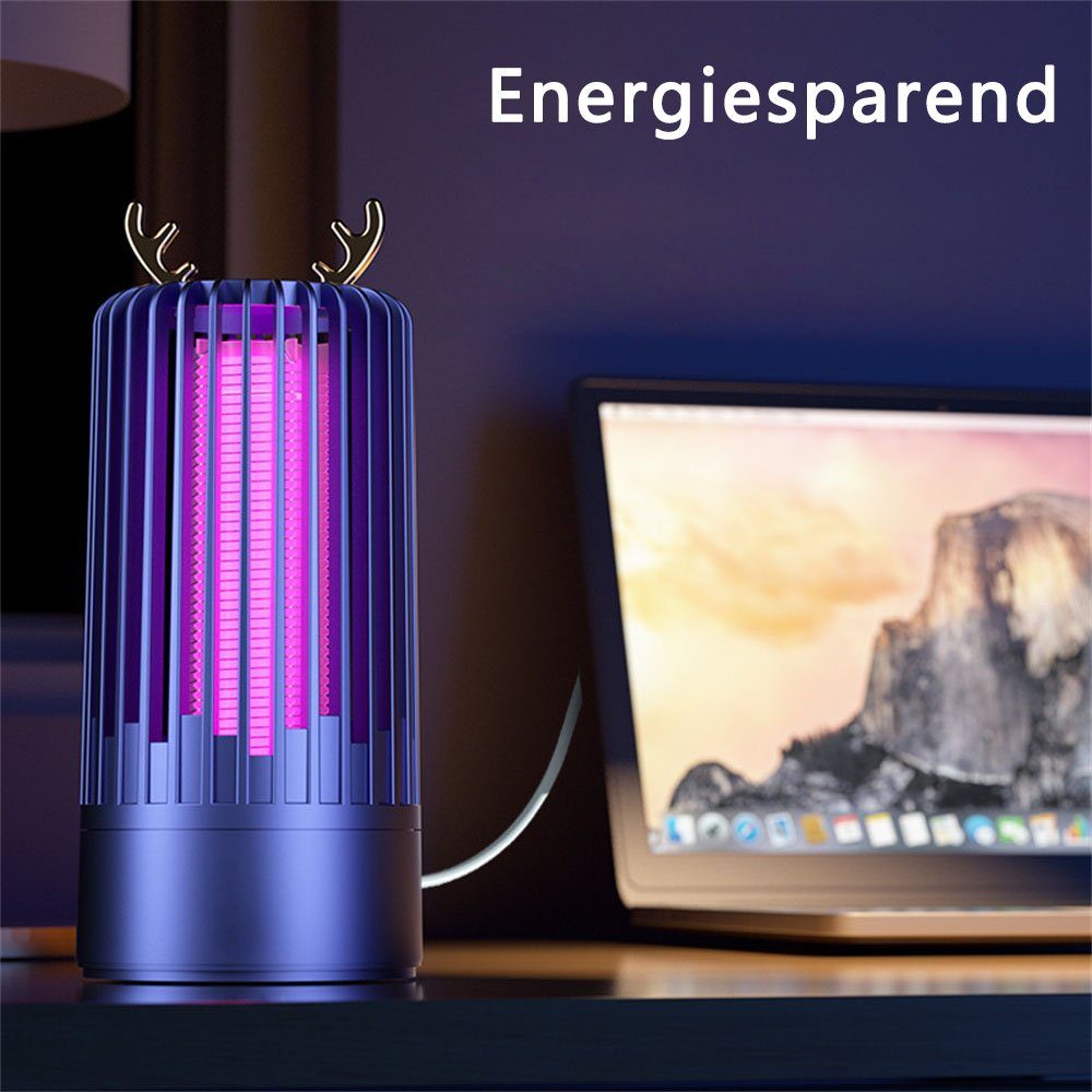 UV-Licht Indoor Dekorative Moskito-Fallen Insektenvernichter USB Mückenvertreiber, mit