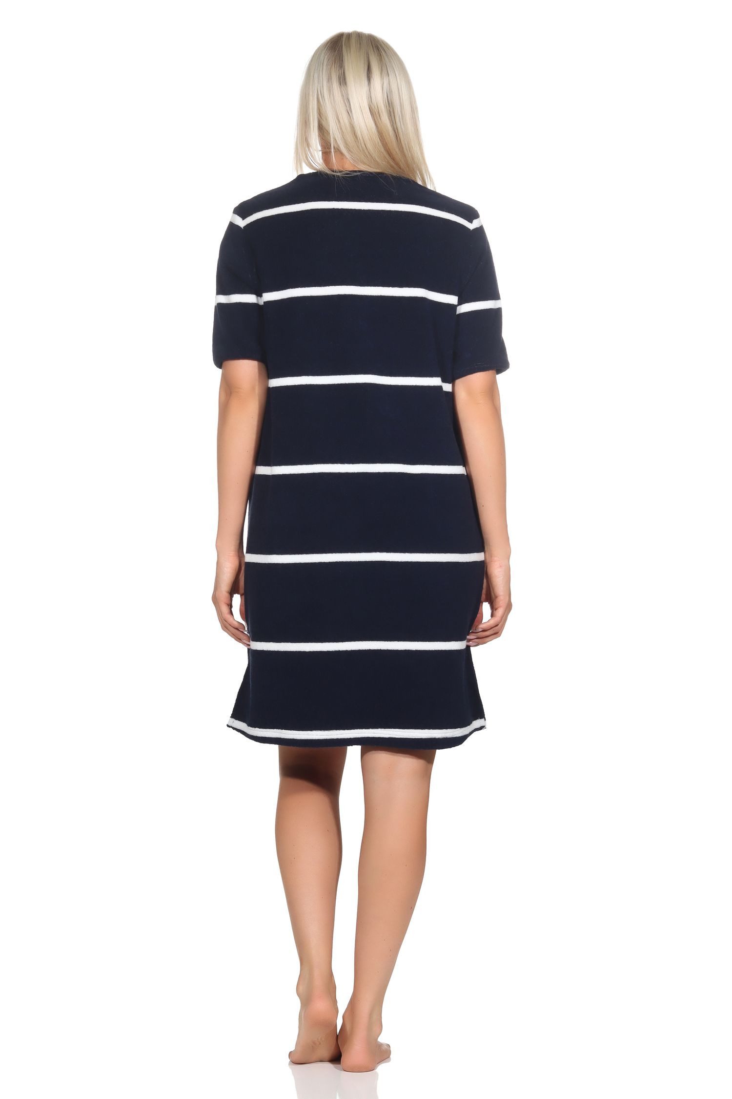 Normann Nachthemd Damen Nachthemd in maritimer Optik mit Anker Motiv –auch in Übergröße