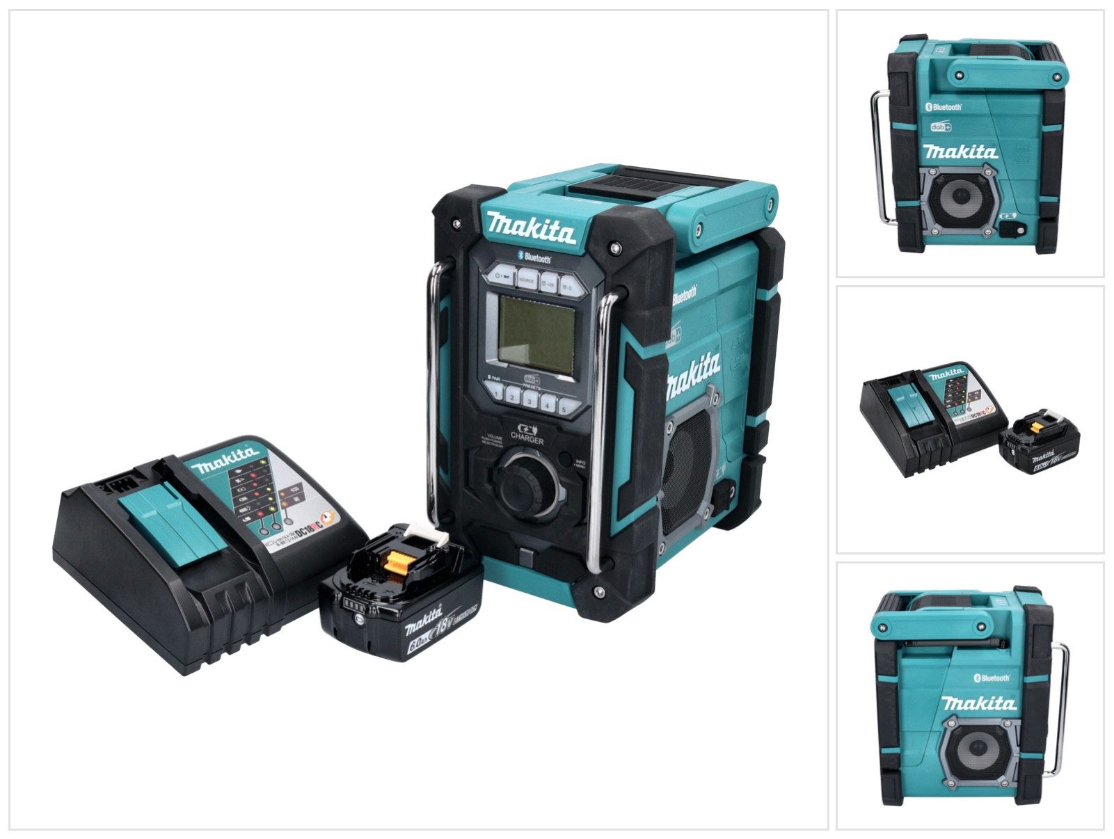 Makita DMR 301 RG1 Akku Baustellenradio 12 V max. - 18 V DAB / DAB+ / Blueto Baustellenradio