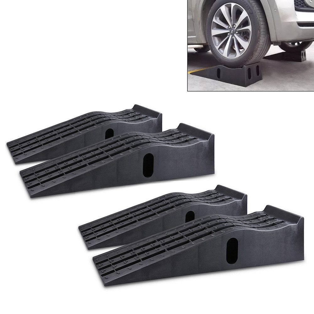 Vanit Campingliege Set 2x Auto Auffahrrampe AR1 Rampe 155mm PKW Auffahrkeil Transporter 2