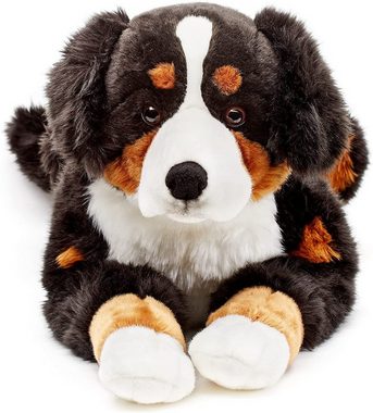 Uni-Toys Kuscheltier Berner Sennenhund, liegend - 70 cm (Länge) - Plüsch-Hund - Plüschtier, zu 100 % recyceltes Füllmaterial