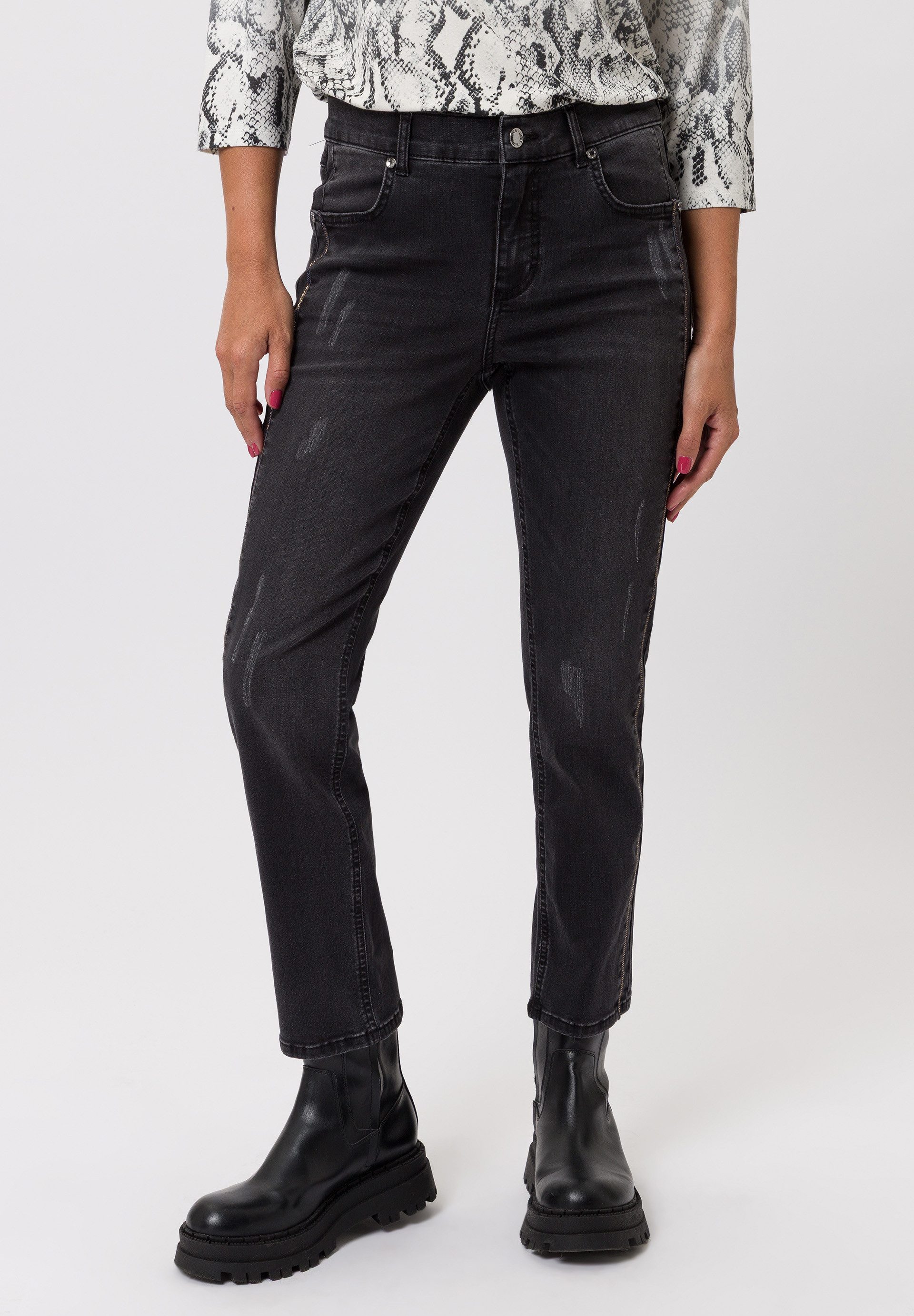 TUZZI Stoffhose mit Used-Effekten