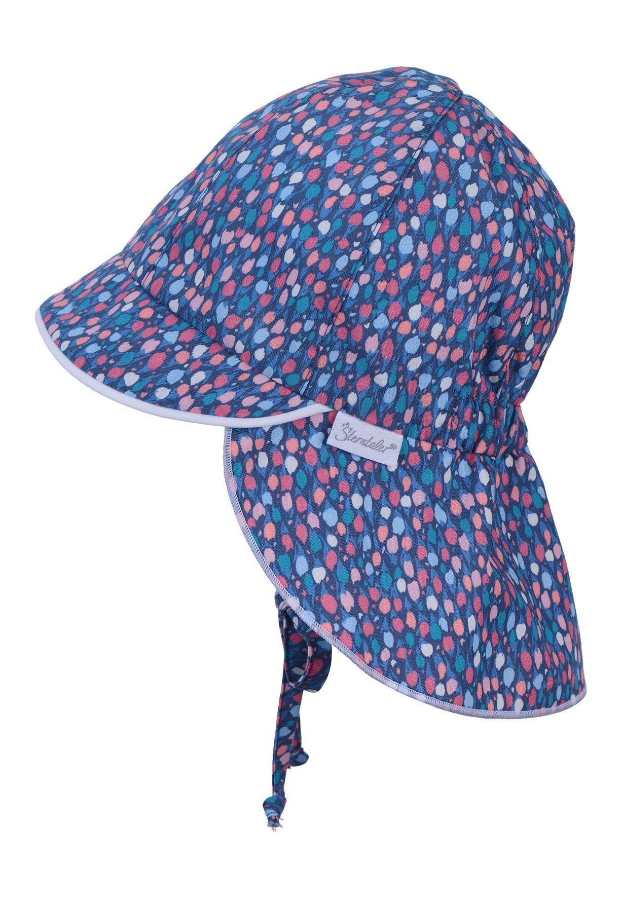 Sterntaler® Schirmmütze Schirmmütze blau Nackenschutz (355) mit
