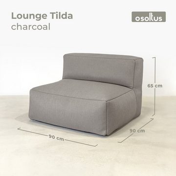osoltus Gartenlounge-Set osoltus Premium Modular Lounge Sitzelement Axroma Olefin charcoal