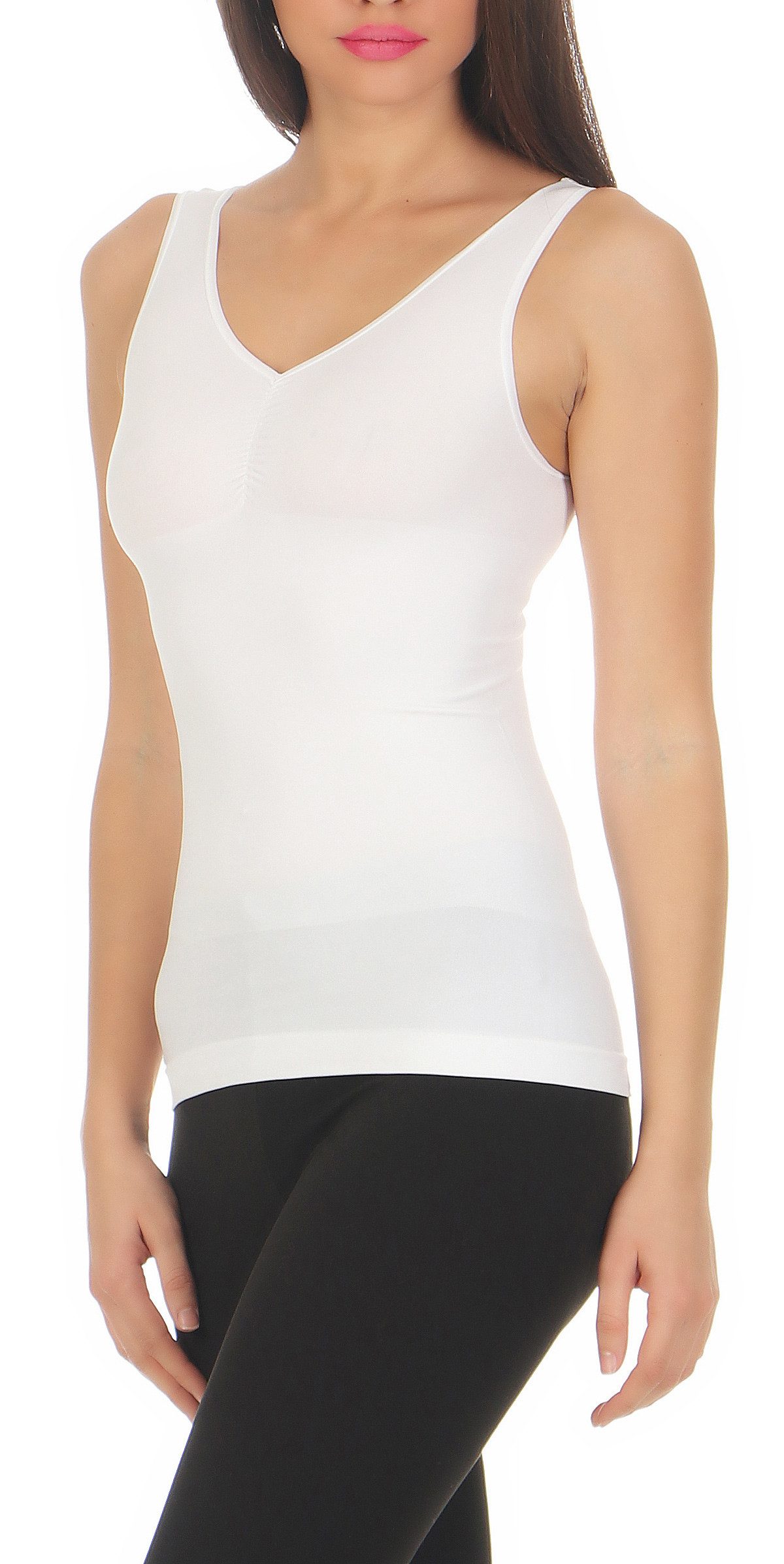 CLEO STYLE Shapinghemd Slim-Fit- Hemd CL 836 Weiß 44/46 günstig online kaufen