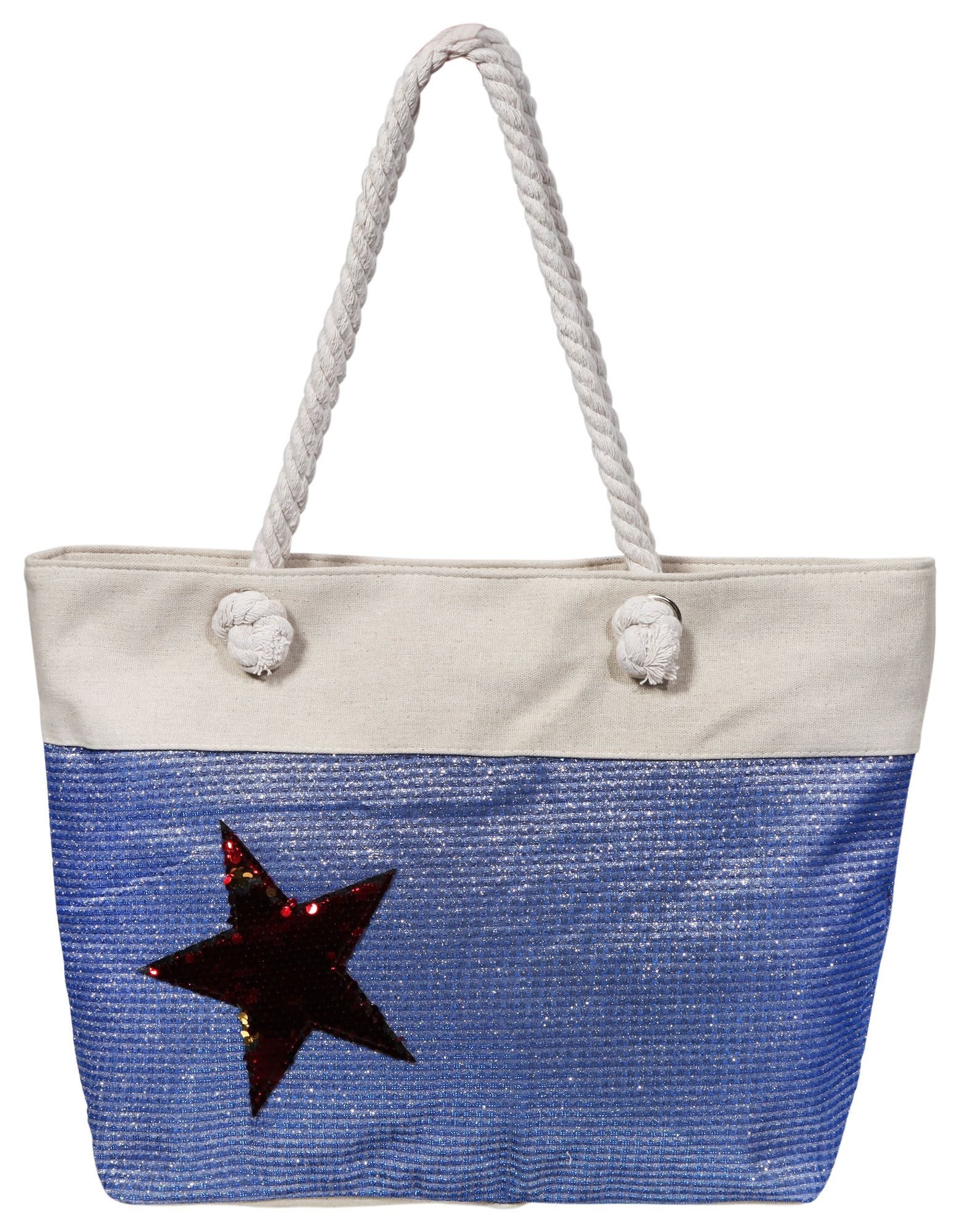 Henkeltasche Damen Handtasche aus Textil, 46x32x13cm