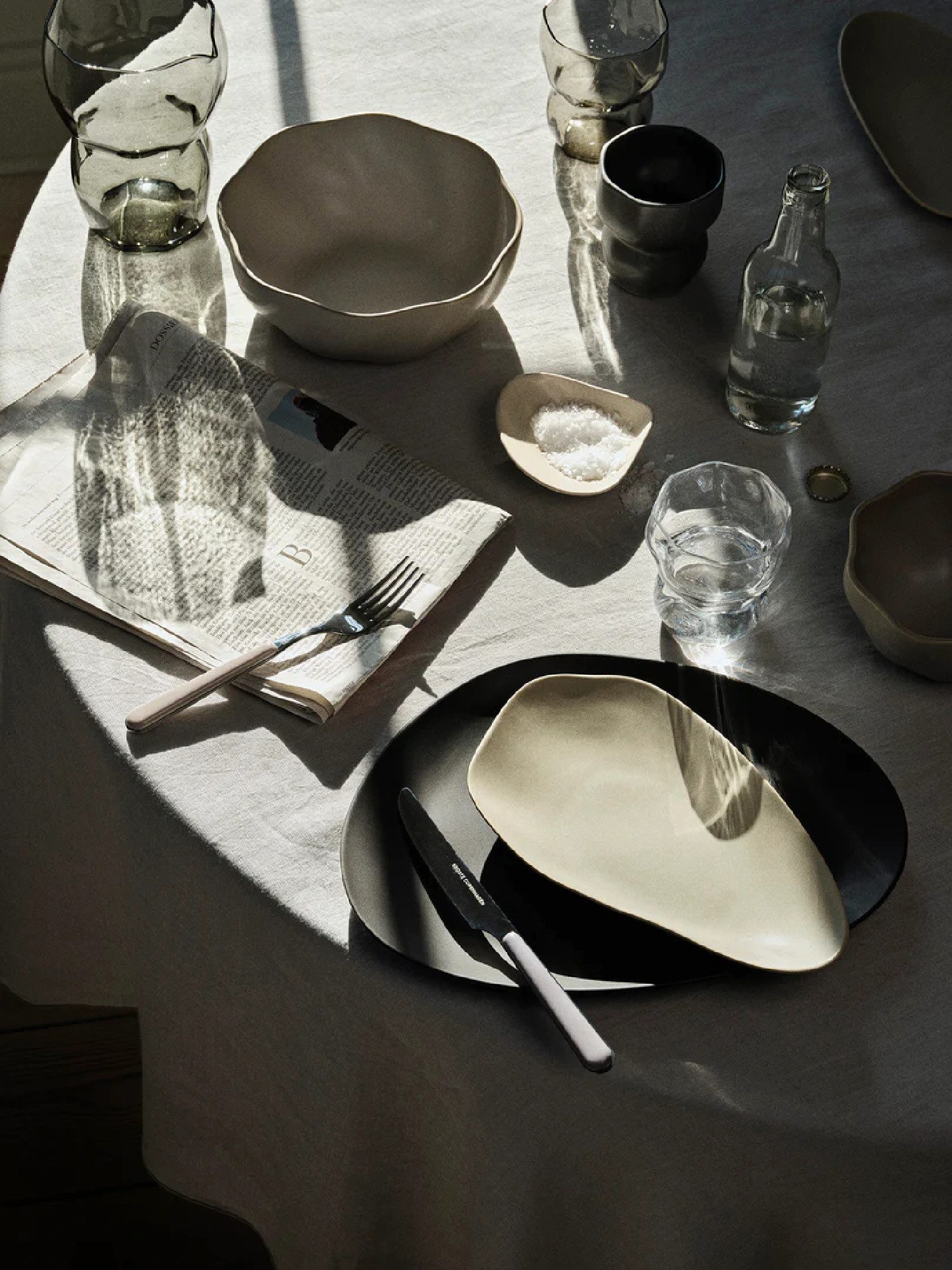 Broste Copenhagen Glas Broste Copenhagen Limfjord Trinkglas 0,25l, Reaktiv Glasiertes Steingut