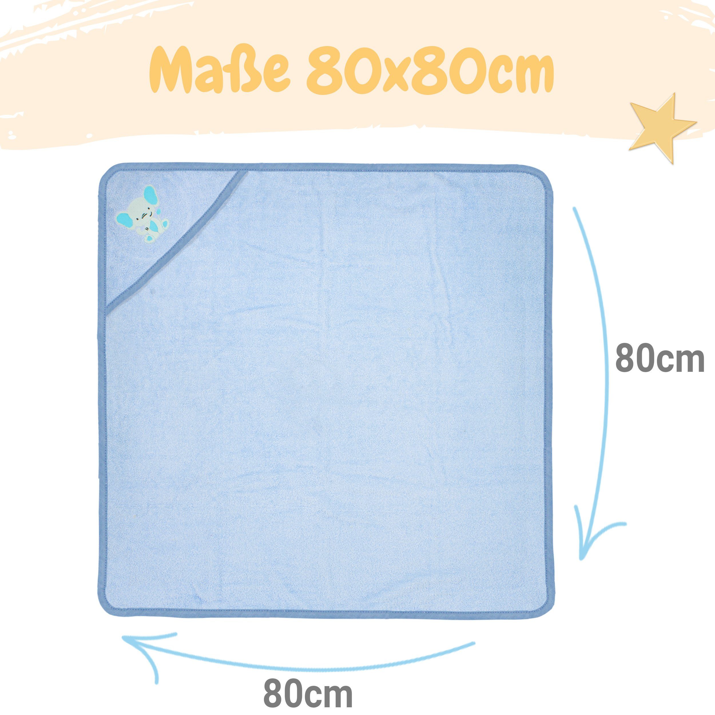 Babykajo Kapuzenhandtuch 80x80 - 100x100 cm, Frottee (1-St), Kuschliges Bab günstig online kaufen