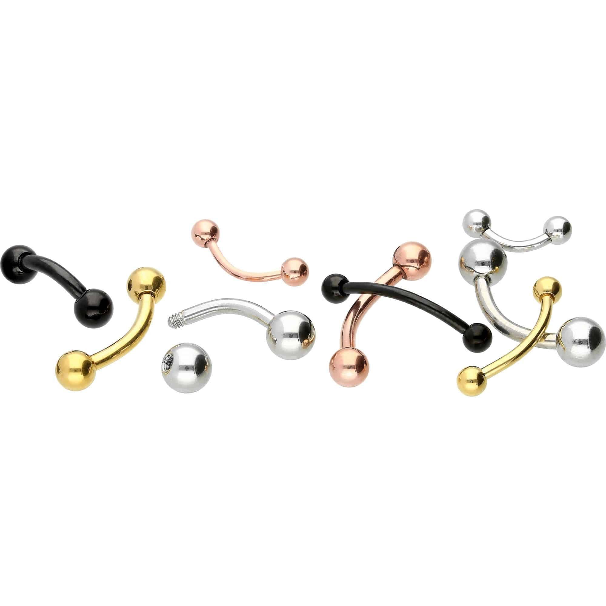 PIERCINGLINE Bauchnabelpiercing Chirurgenstahl Banane (Bananen, 1-tlg)