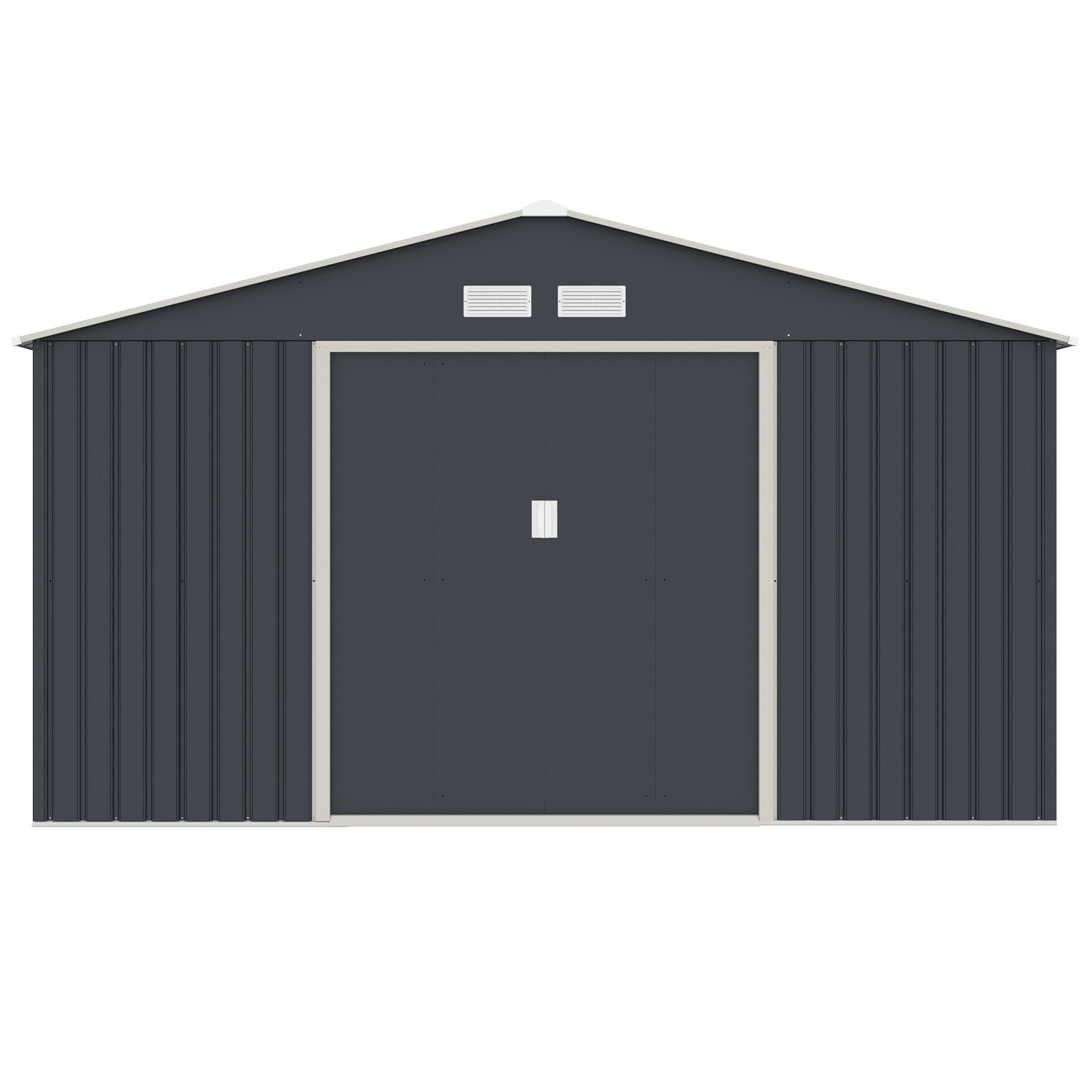 HATTORO Gartenhaus, BxT: 341x322 cm, Gerätehaus, Geräteschuppen, Garten Schuppern, Grau, Anthrazit