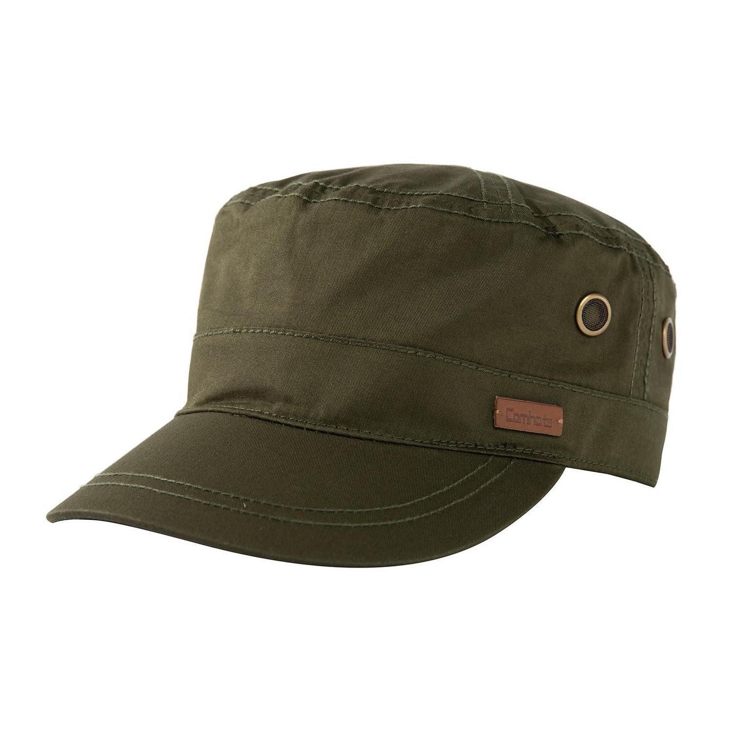 LuxusKollektion Flat Cap Schirmmütze Herren Flatcap Sommer XL-XXL Army Grün (1-St)