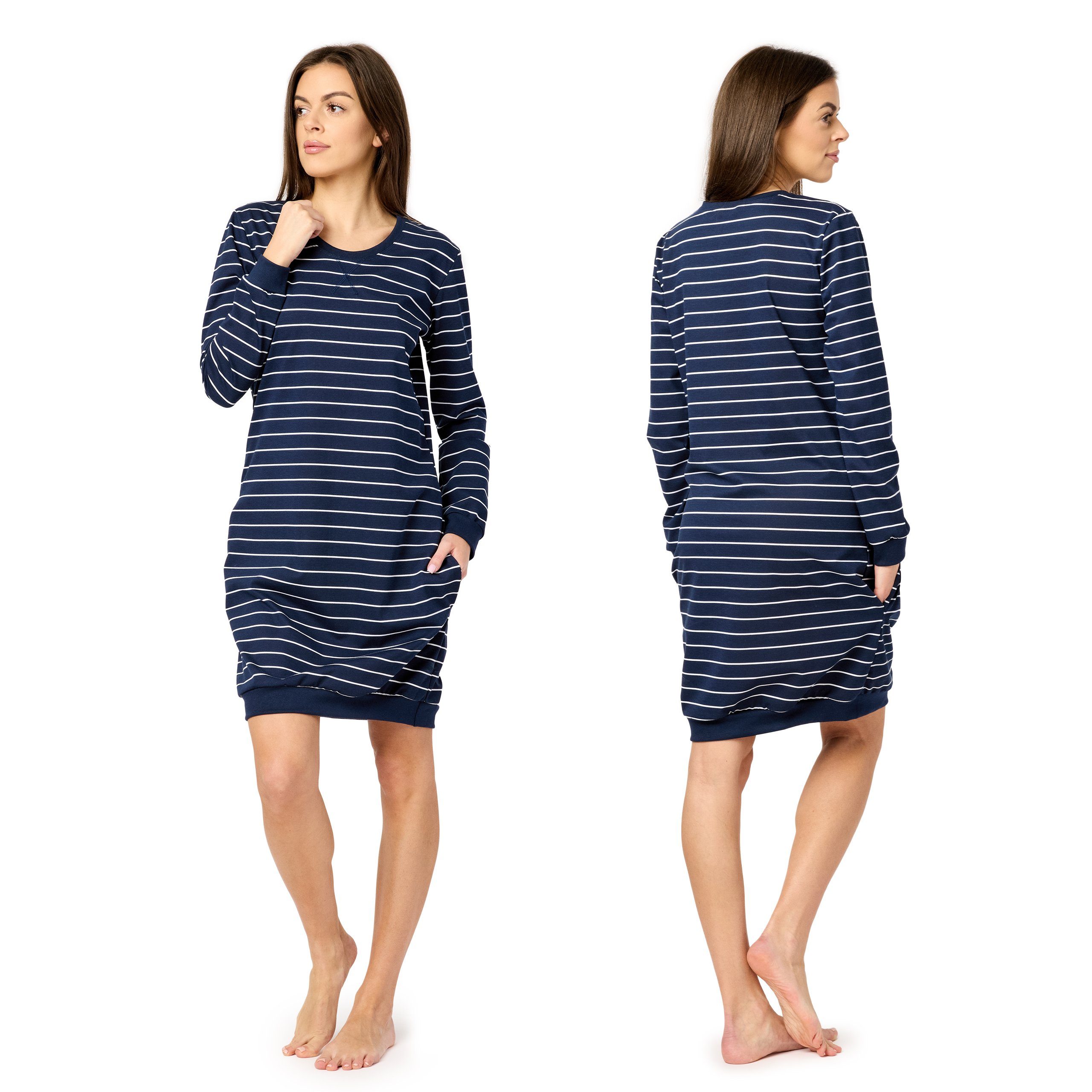 Merry Style Nachthemd Damen Nachthemd Langarm günstig online kaufen