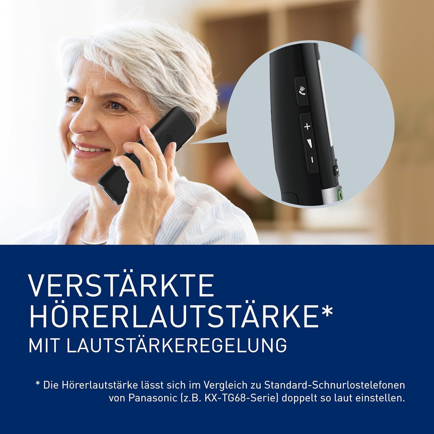 Panasonic KX-TGU430EXB Festnetztelefon (Mobilteile: 1)