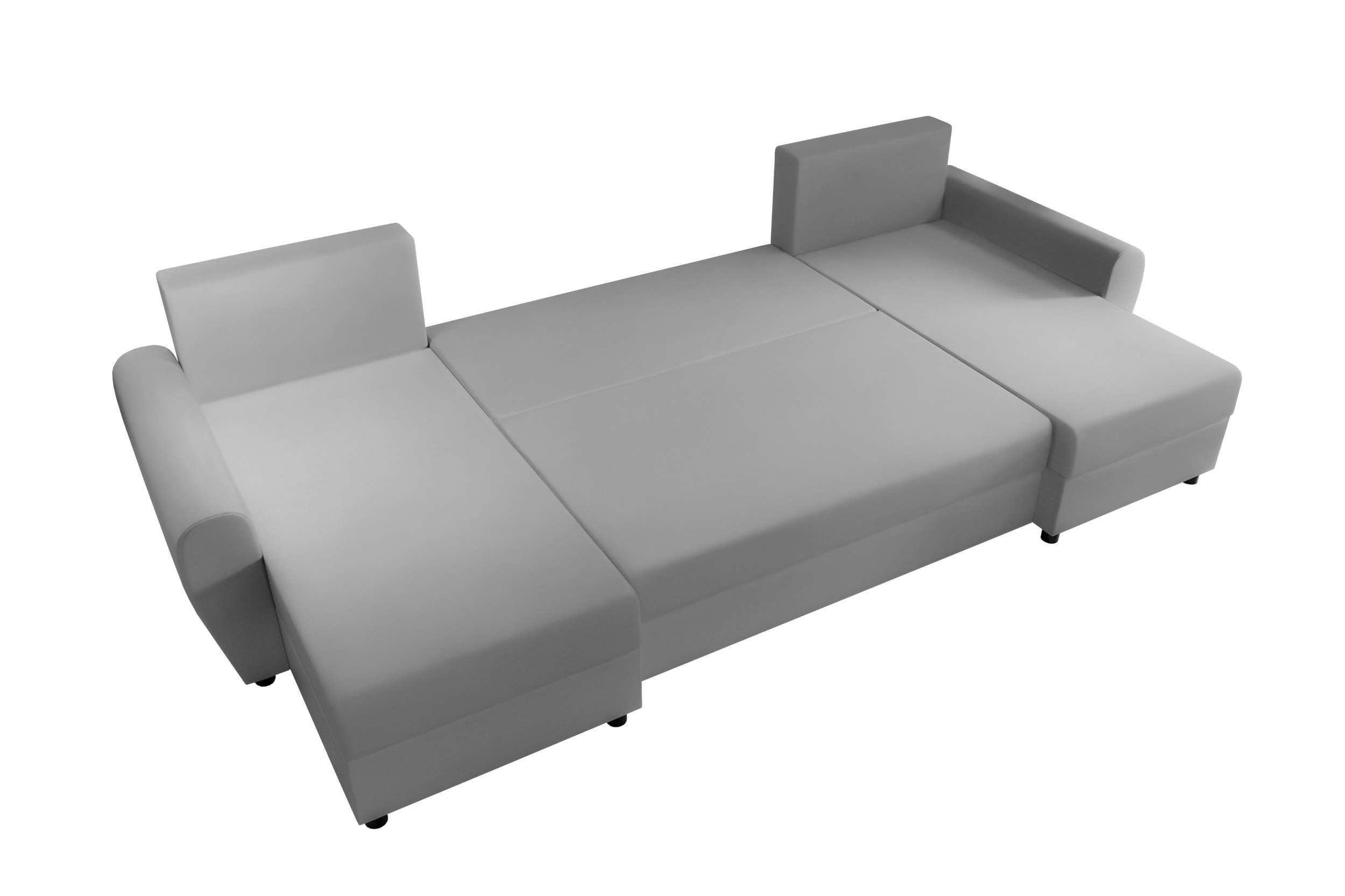 Eckcouch, Design Wohnlandschaft mit Bettkasten, mit Modern Arlen, Stylefy Sitzkomfort, Sofa, U-Form, Bettfunktion,