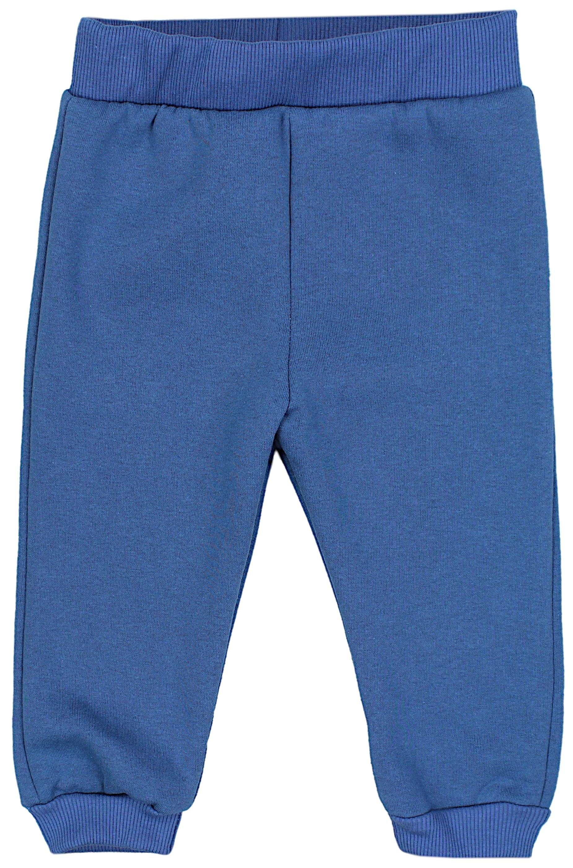 TupTam Fleecehose Baby Warm Jeansblau Winter / Joggingshose Schwarz 2er Babyhose Jungen Hosen Pack