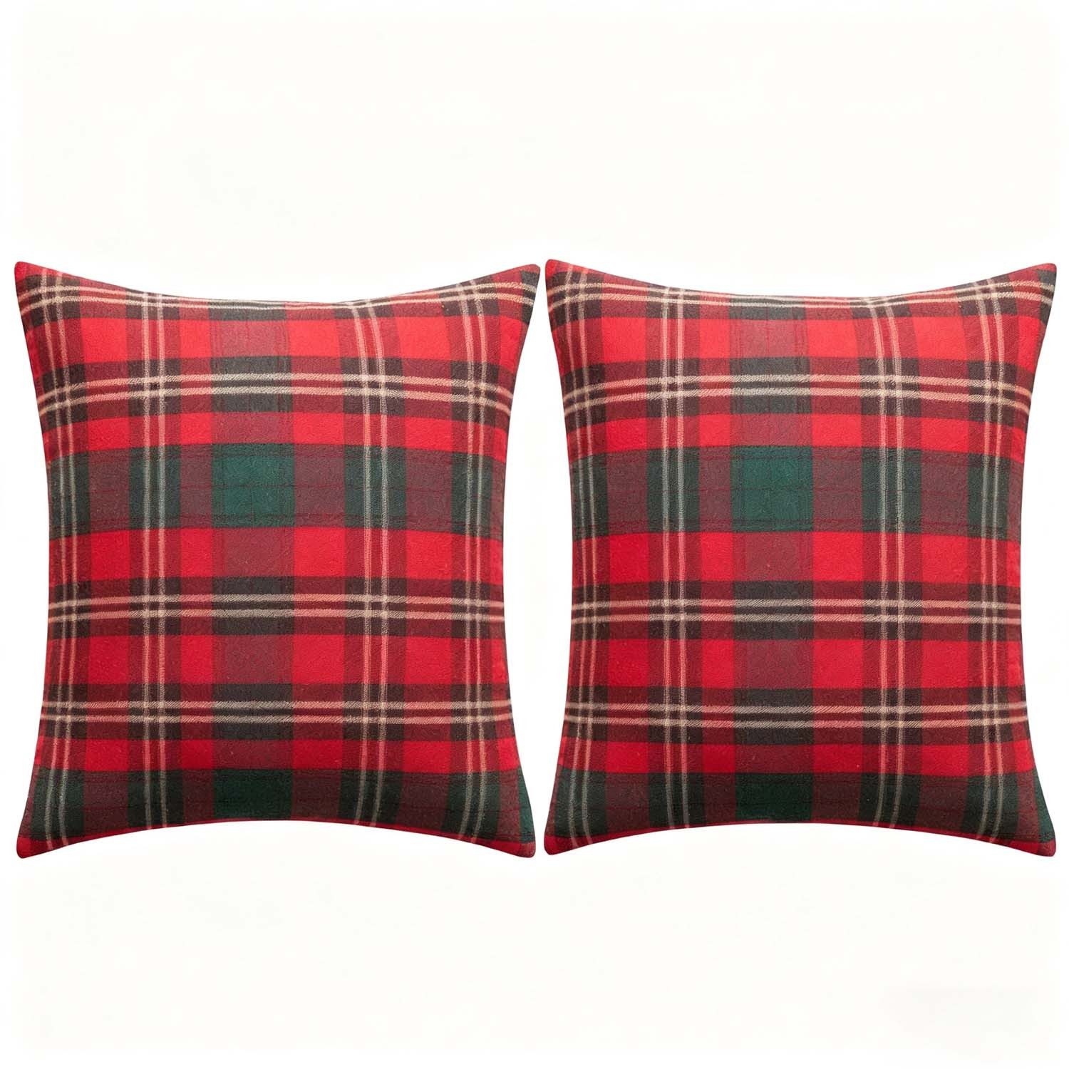 trends for living Kissenbezug Kissenbezüge 45x45 cm 2 Set roten und grünen günstig online kaufen