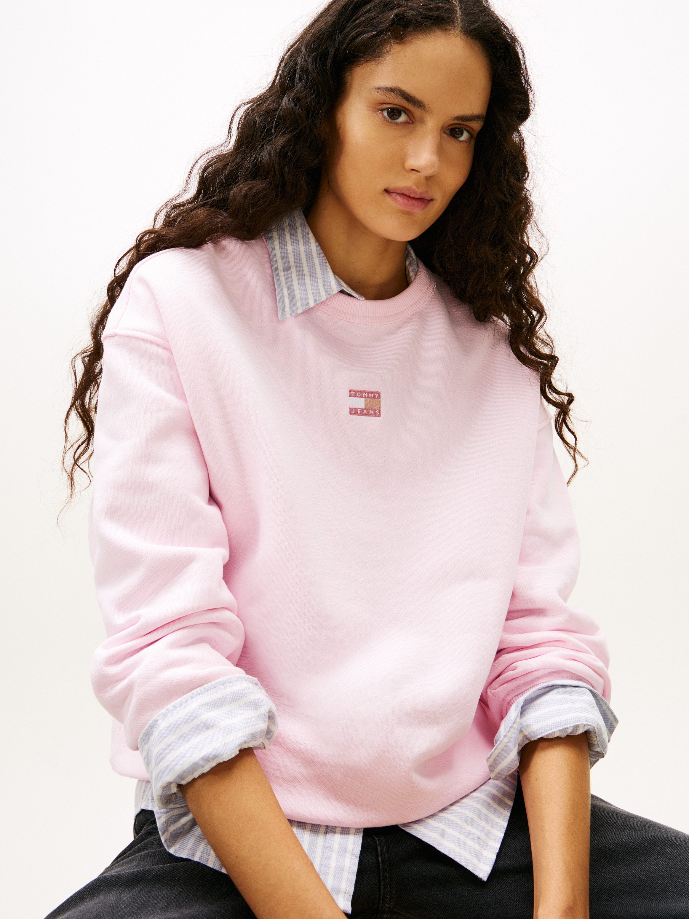 Tommy Jeans Sweatshirt Sweatshirt TJW BXY BADGE mit Dropshoulder-Design und günstig online kaufen
