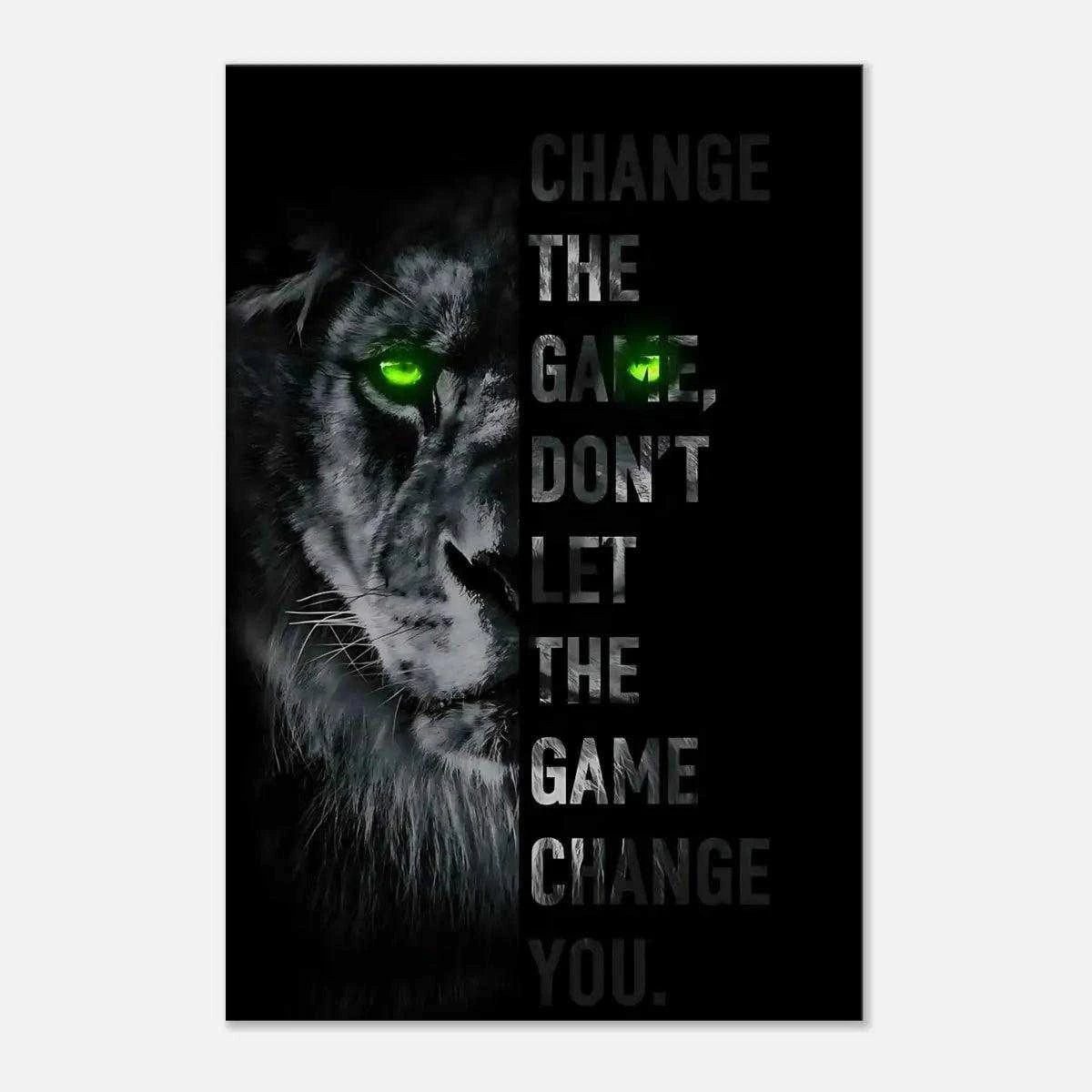 Wanddekoobjekt Change the game - Leinwandbild Motivation