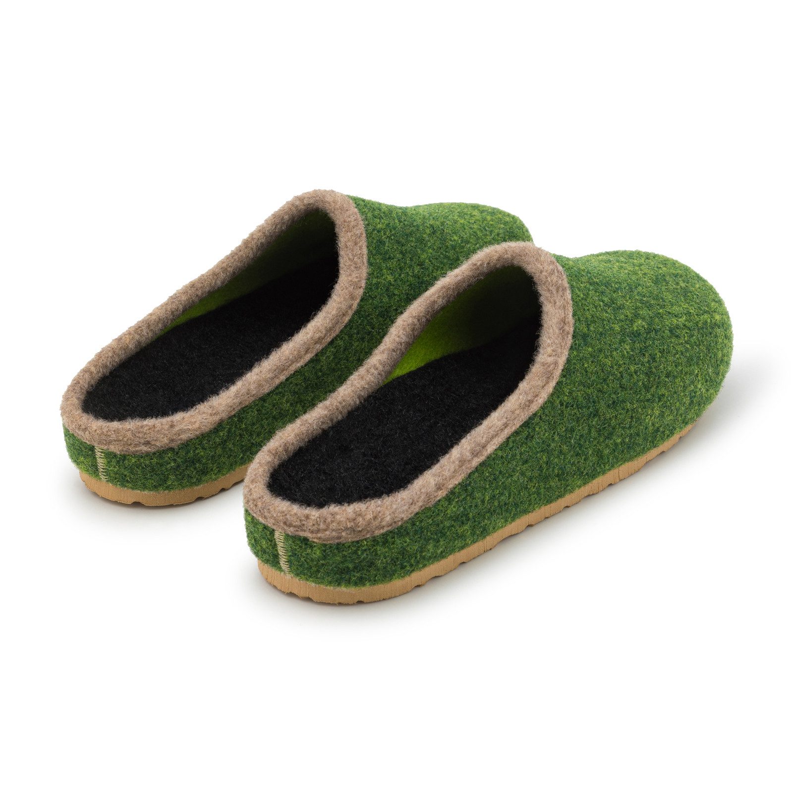 Pantoffelmann Filzclogs mit Fußbett Filzhausschuhe Herren Damen Filz Clog Hausschuhe Hausschuh (1 Paar) hoher Tragekomfort, angenehme Passform