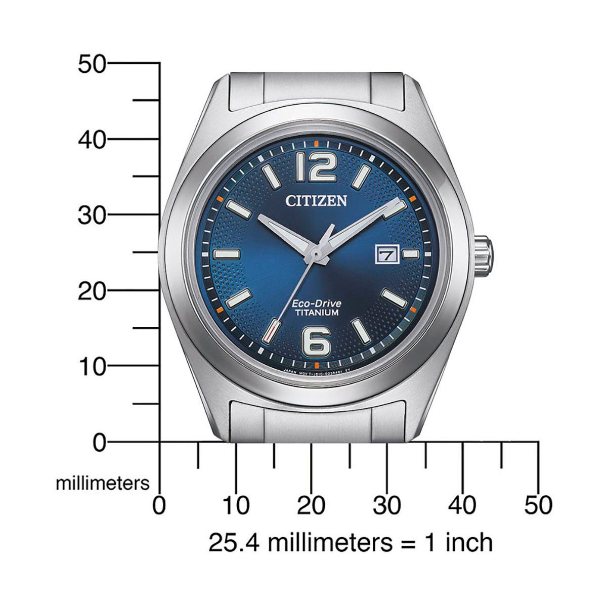 Citizen Solaruhr AW1641-81L, Armbanduhr, Herrenuhr, Titan, Datum