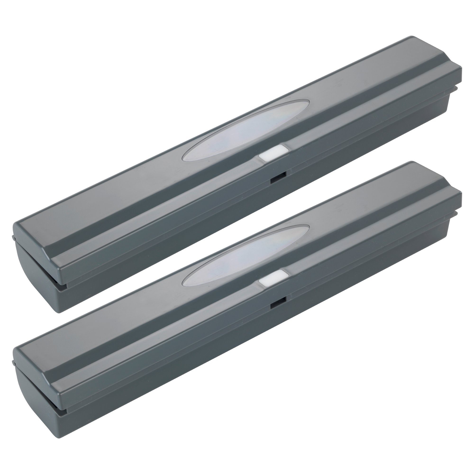 Basera® Folienspender Folienschneider Press & Cut Grau, 2er Set