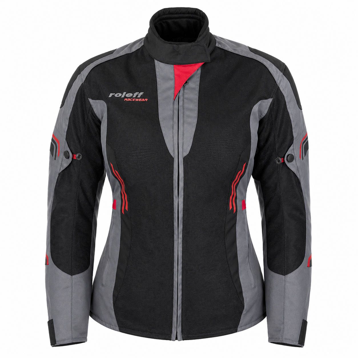 roleff Motorradjacke RO1810D Damen Mesh-Jacke - Atmungsaktiv, wasserdicht & mit Protektoren auch in großen Größen, in verschiedenen Farben erhältlich