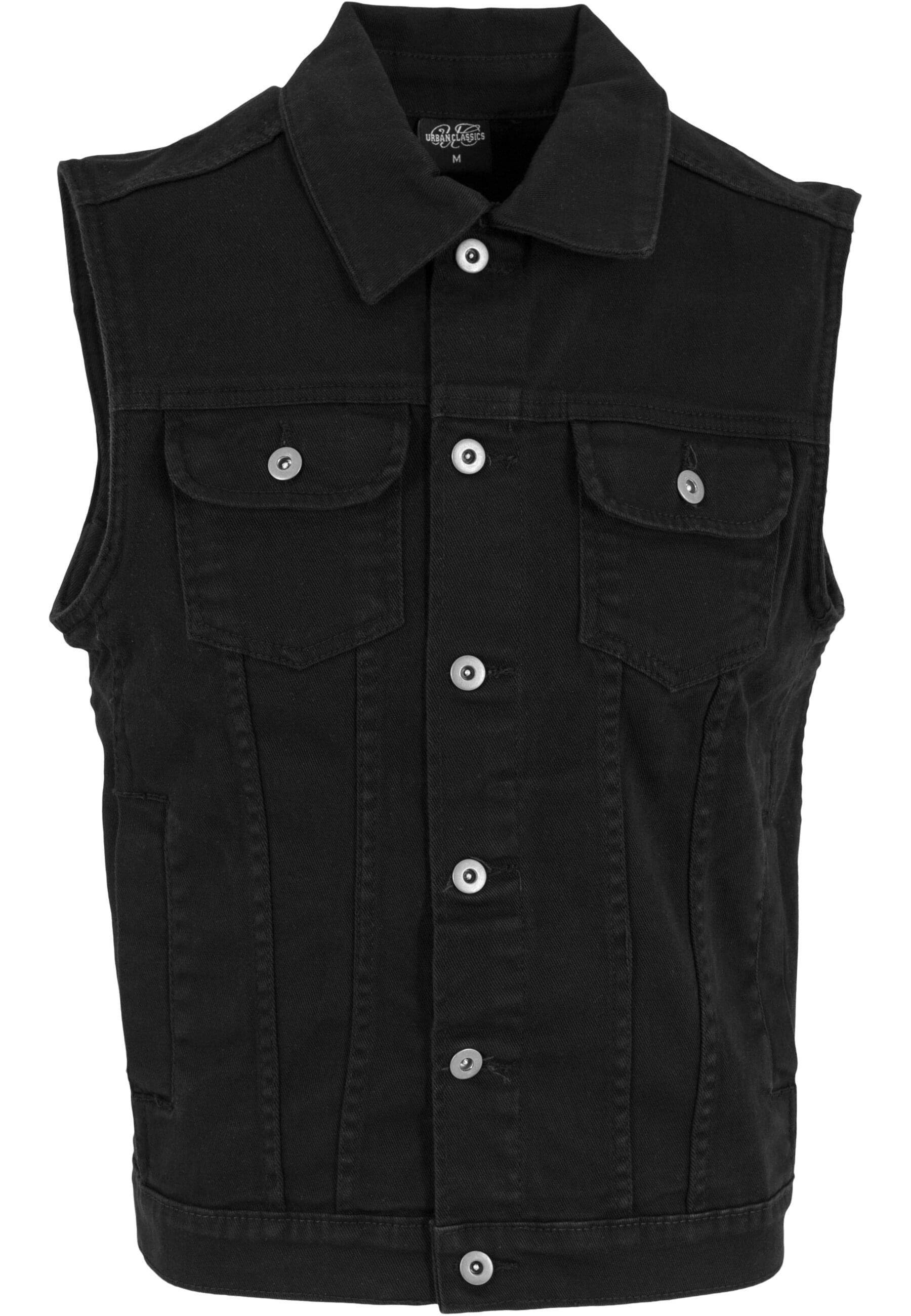 URBAN CLASSICS Jerseyweste Urban Classics Herren Denim Vest (1-tlg)