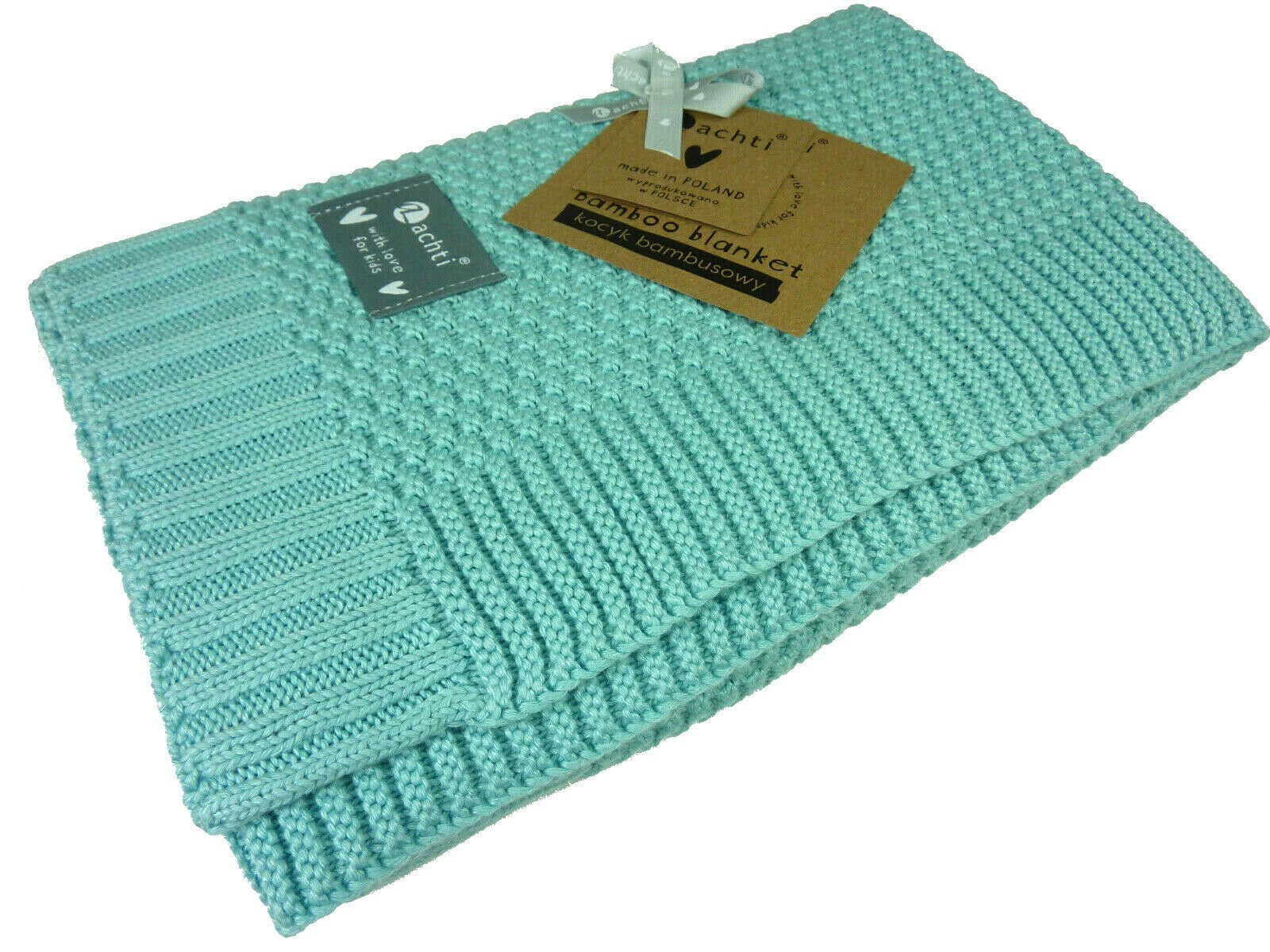 Babydecke gestrickte Decke KC-008, 80x100 cm, Taschen4life, Kuscheldecke für drinnen & draußen, Baby Strickdecke - weich & zart