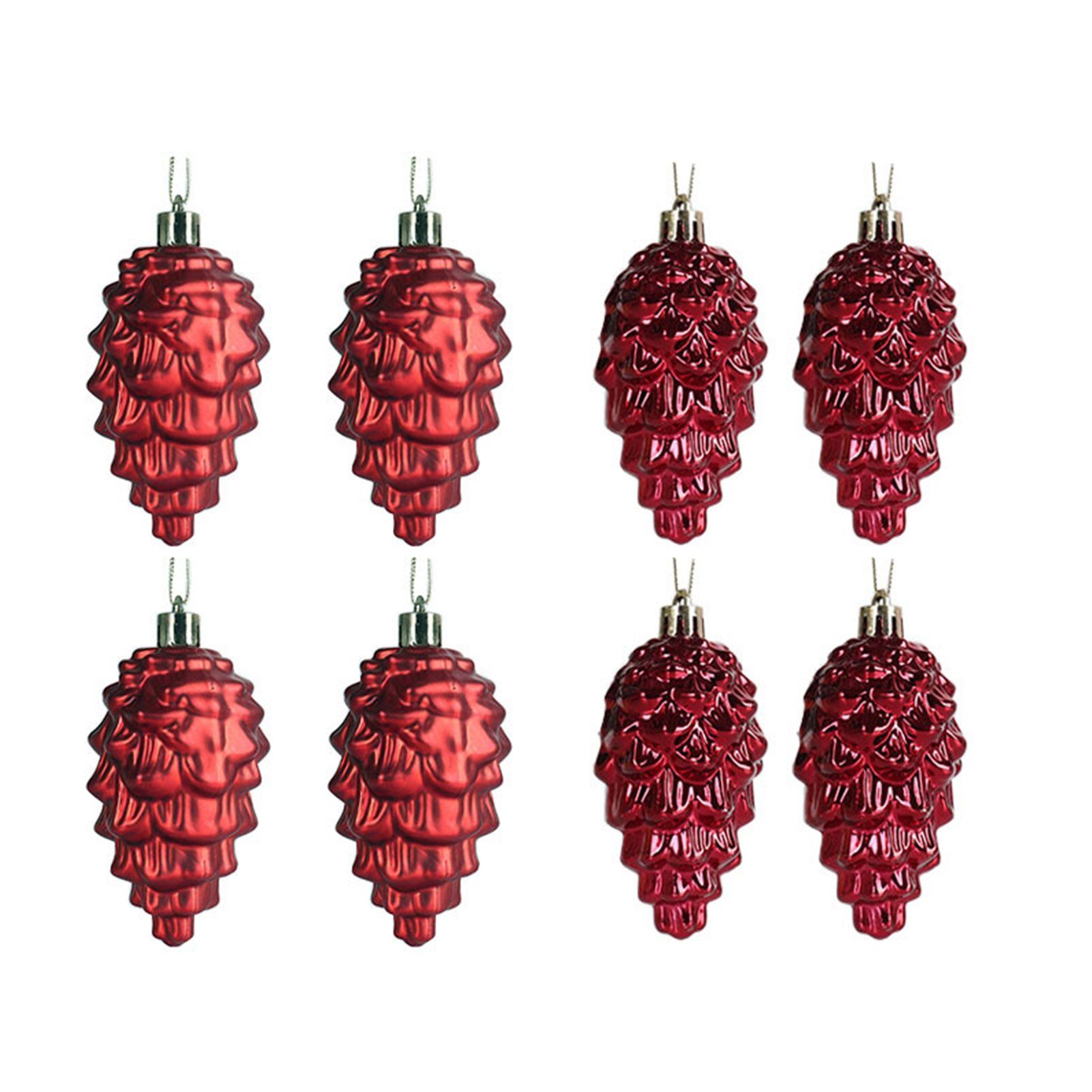 Rutaqian Christbaumschmuck glitzernden und Ornamenten Tannenzapfen für Weihnachtsbaum hängenden