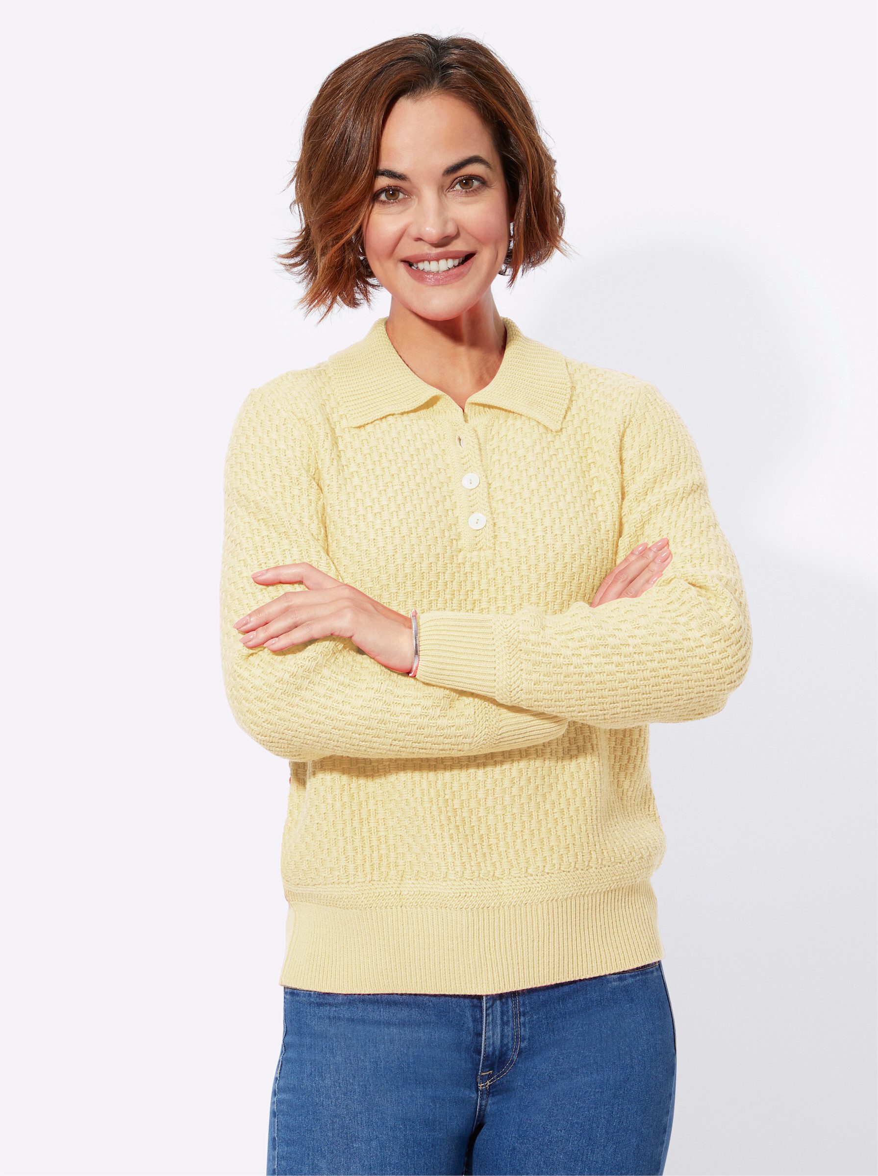 Strickpullover Polopullover