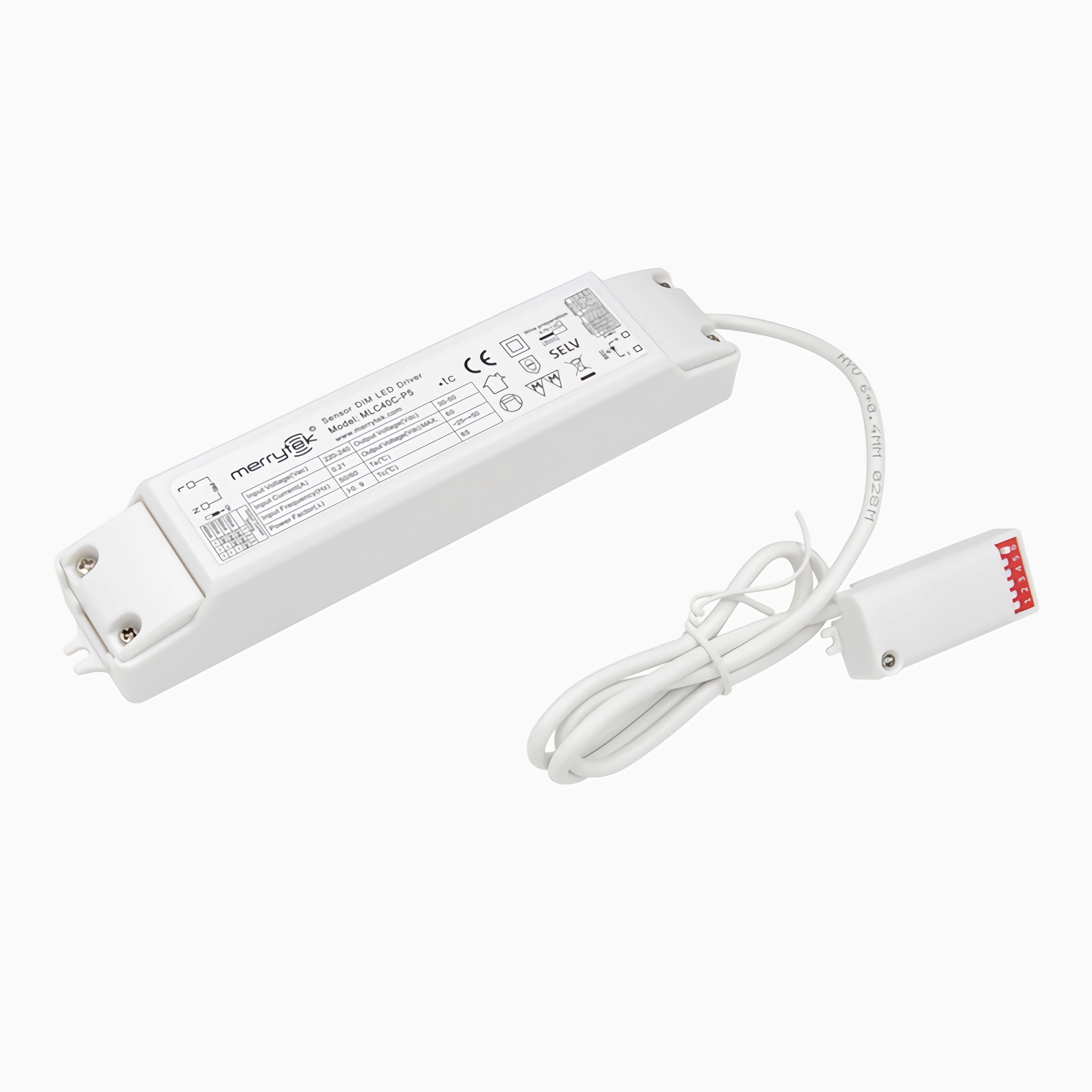 Merrytek MLC40C-P5 40W push DIM LED Treiber mit Mikrowelle Bewegungsmelder LED Trafo (2-in-1 Sensor LED-Treiber mit Bewegungserkennung)