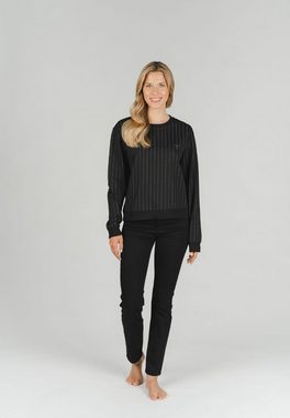 ANGELS Sweatshirt Sweater mit modischem Muster mit Label-Applikationen