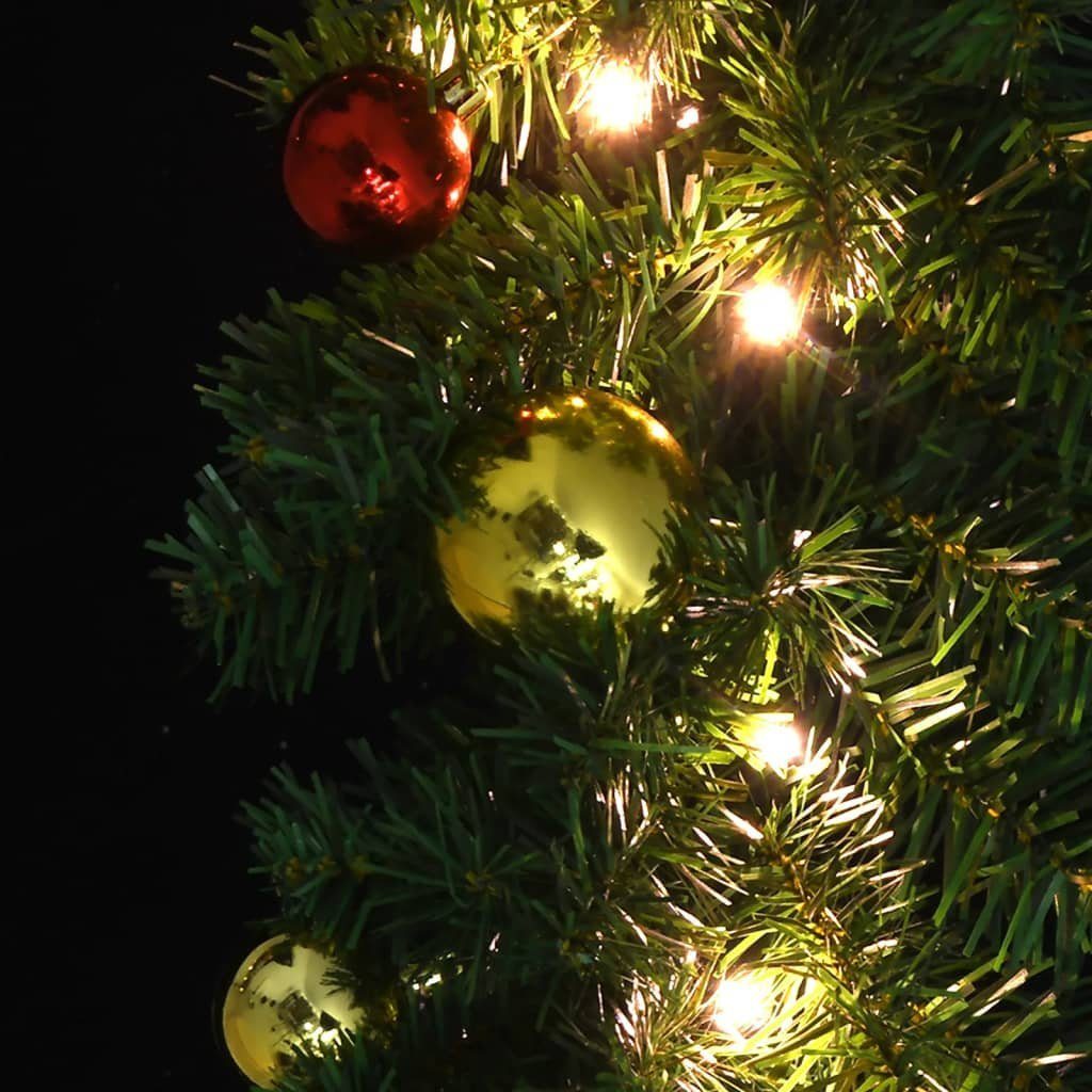 Deko mit mit LED-Leuchten, Kunstgirlande Weihnachten,Festgirlanden DOTMALL Kugeln und