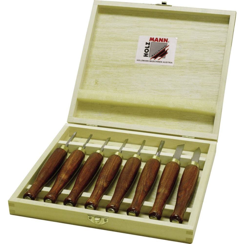 Holzmann Drehmaschine 8tlg. HSS Mini Drechselmesser Satz Micro Drechseleisen HM8TLG
