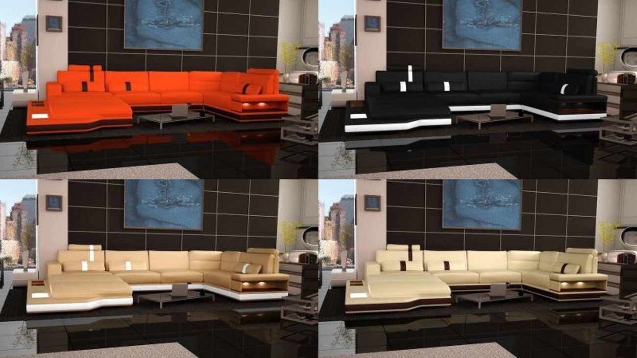 Sofa Grau Design, Europe U Couch Made Moderne in Polster Ecksofa JVmoebel Form Eckgarnitur Ecke